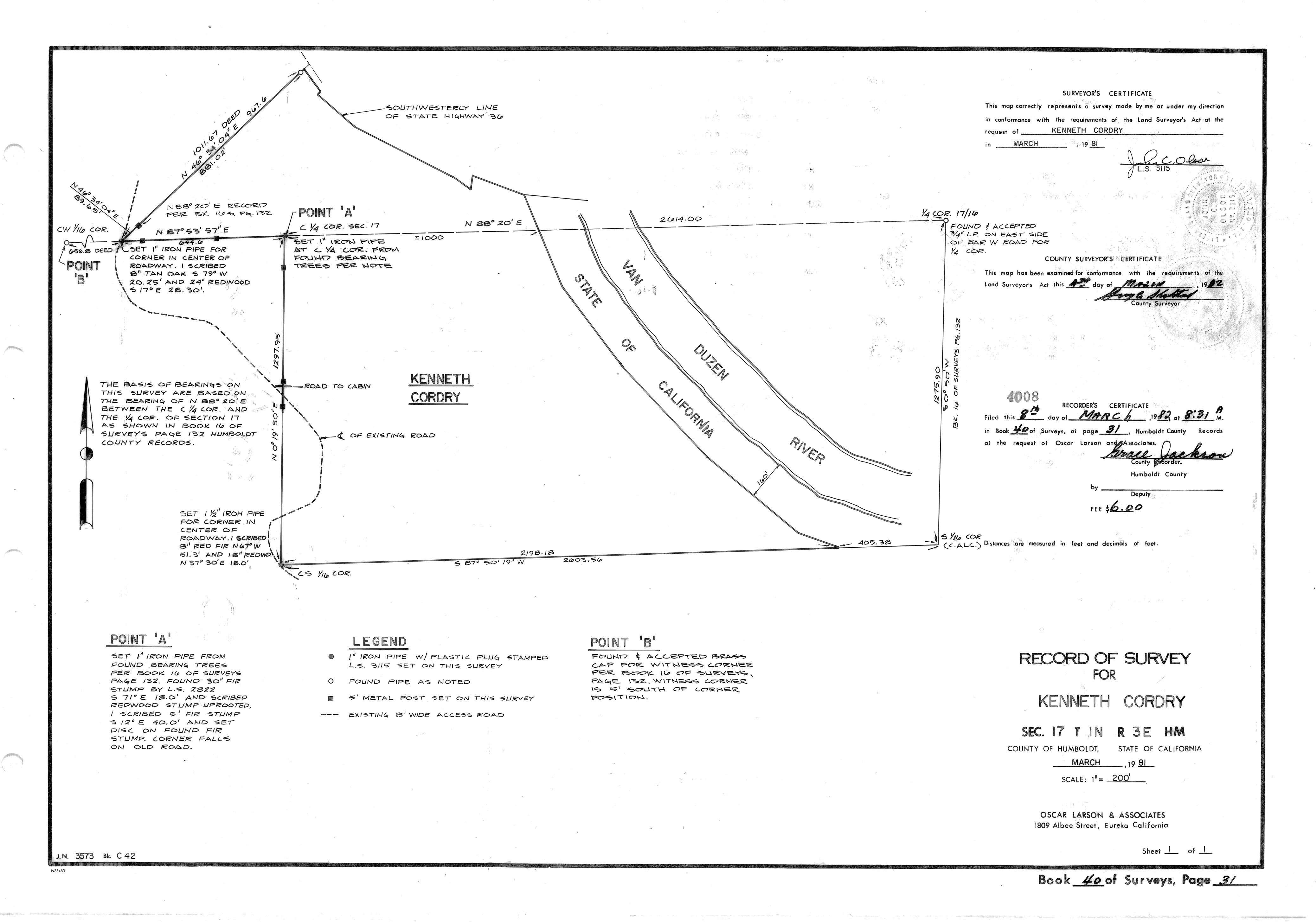 Book 40 Page 31 of Map Type RS