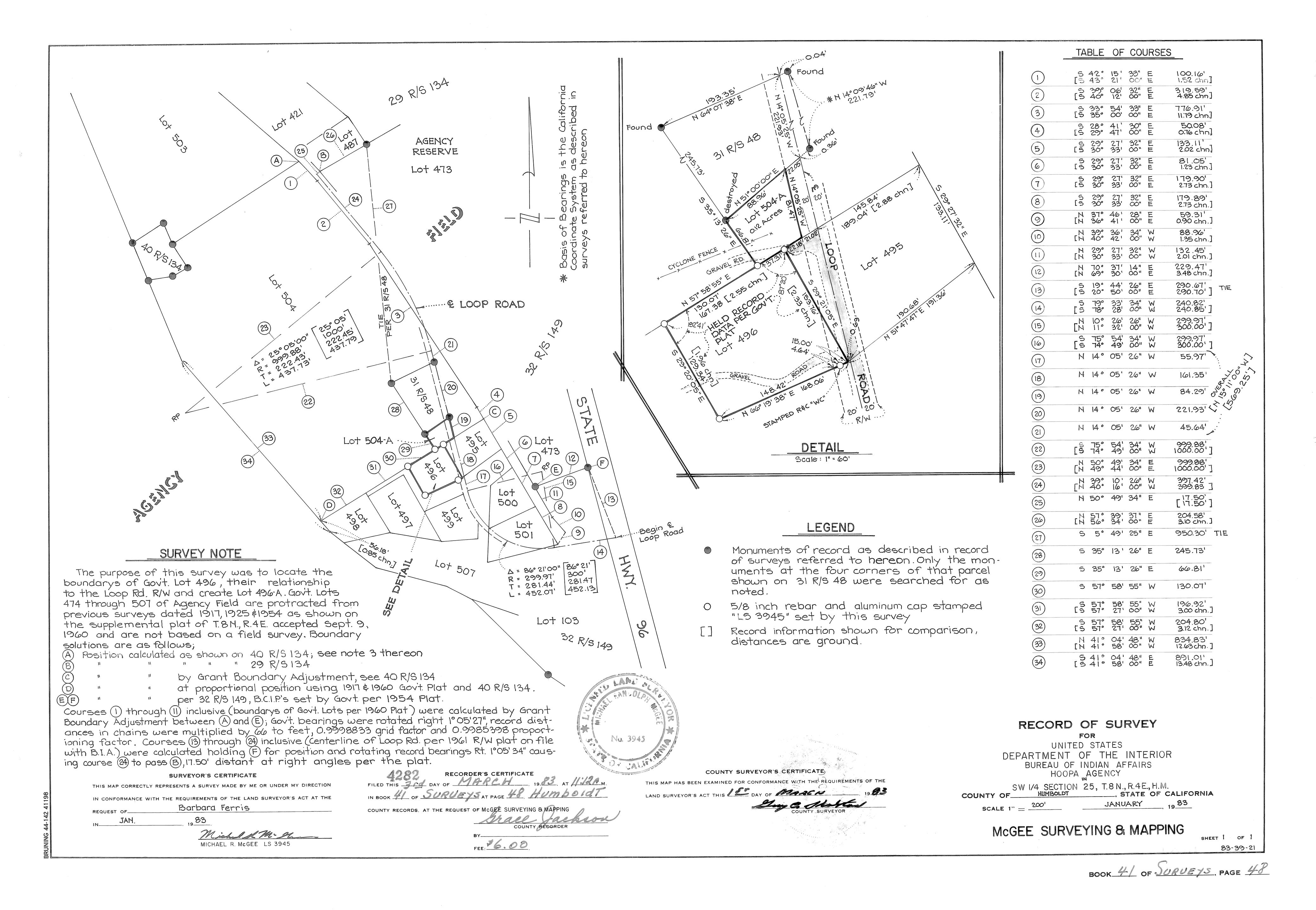 Book 41 Page 48 of Map Type RS