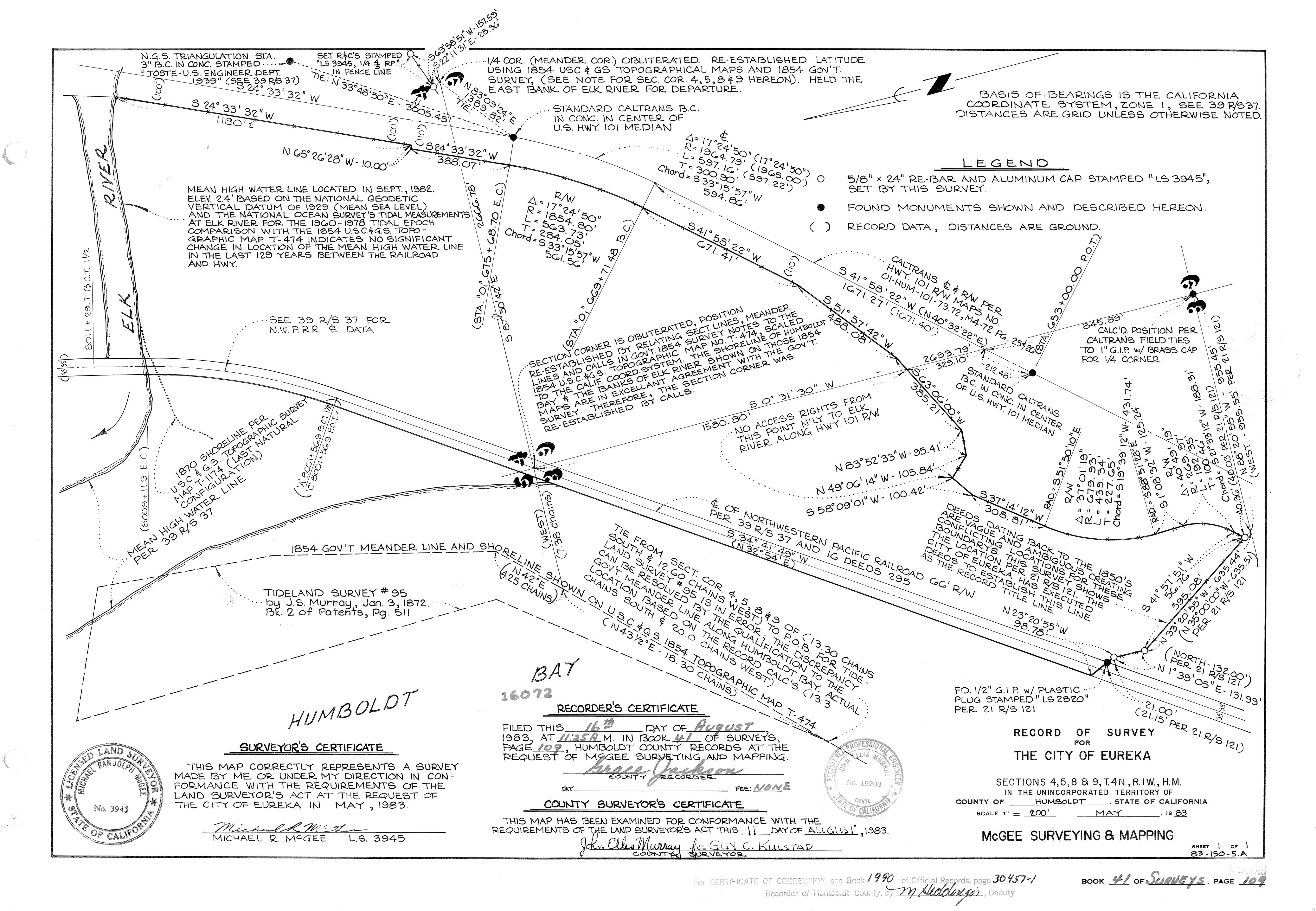 Book 41 Page 109 of Map Type RS
