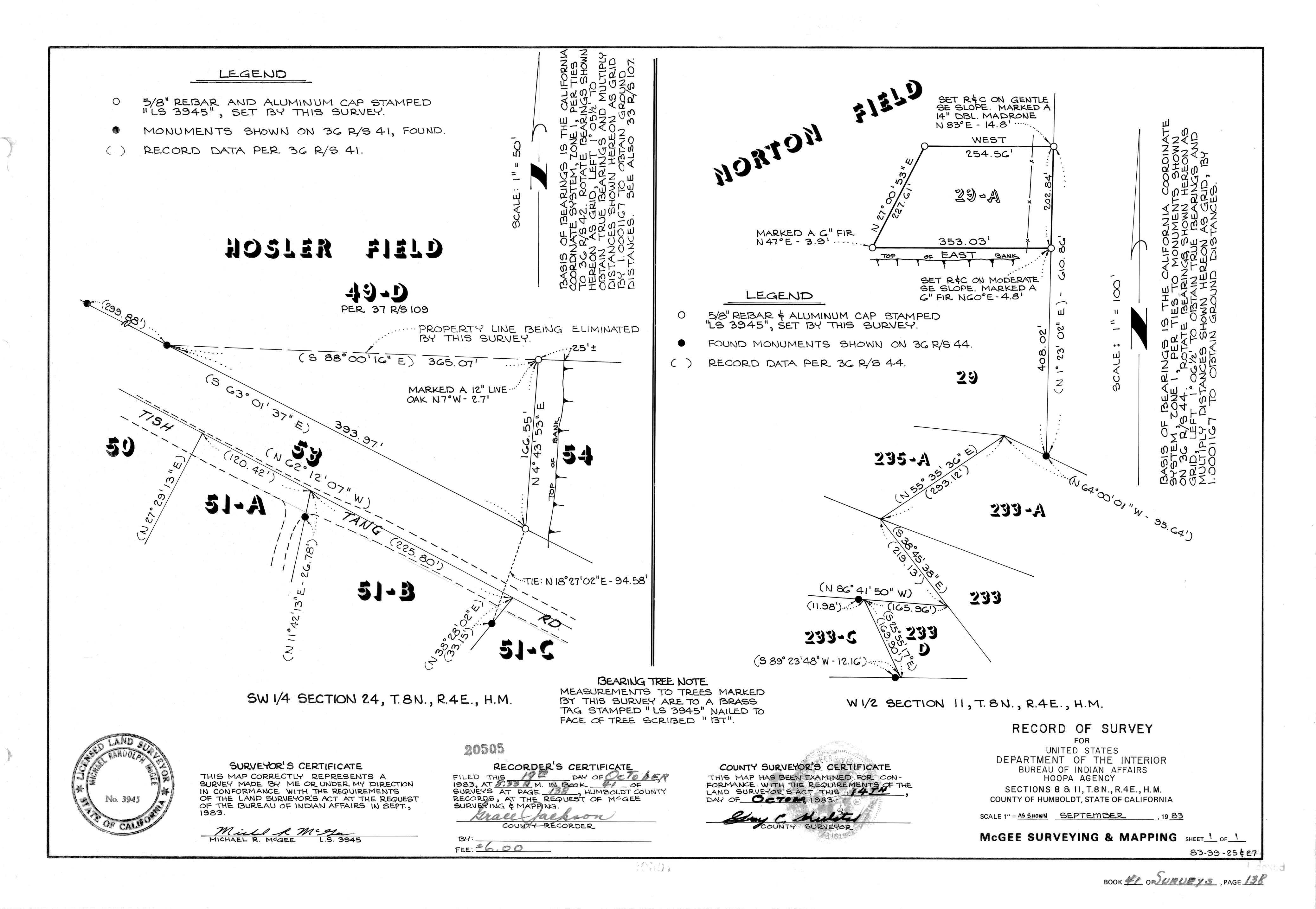 Book 41 Page 138 of Map Type RS