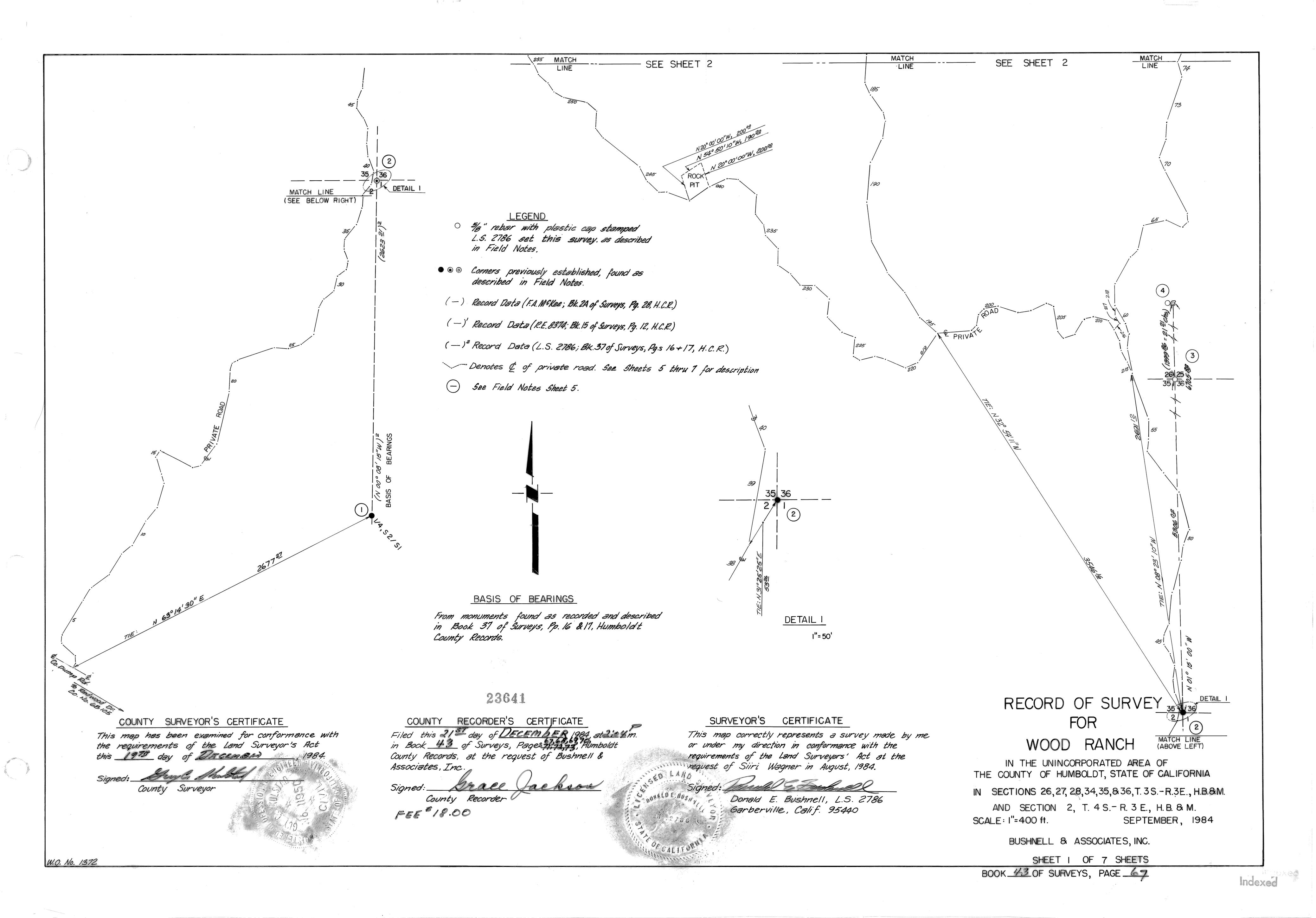 Book 43 Page 67 of Map Type RS