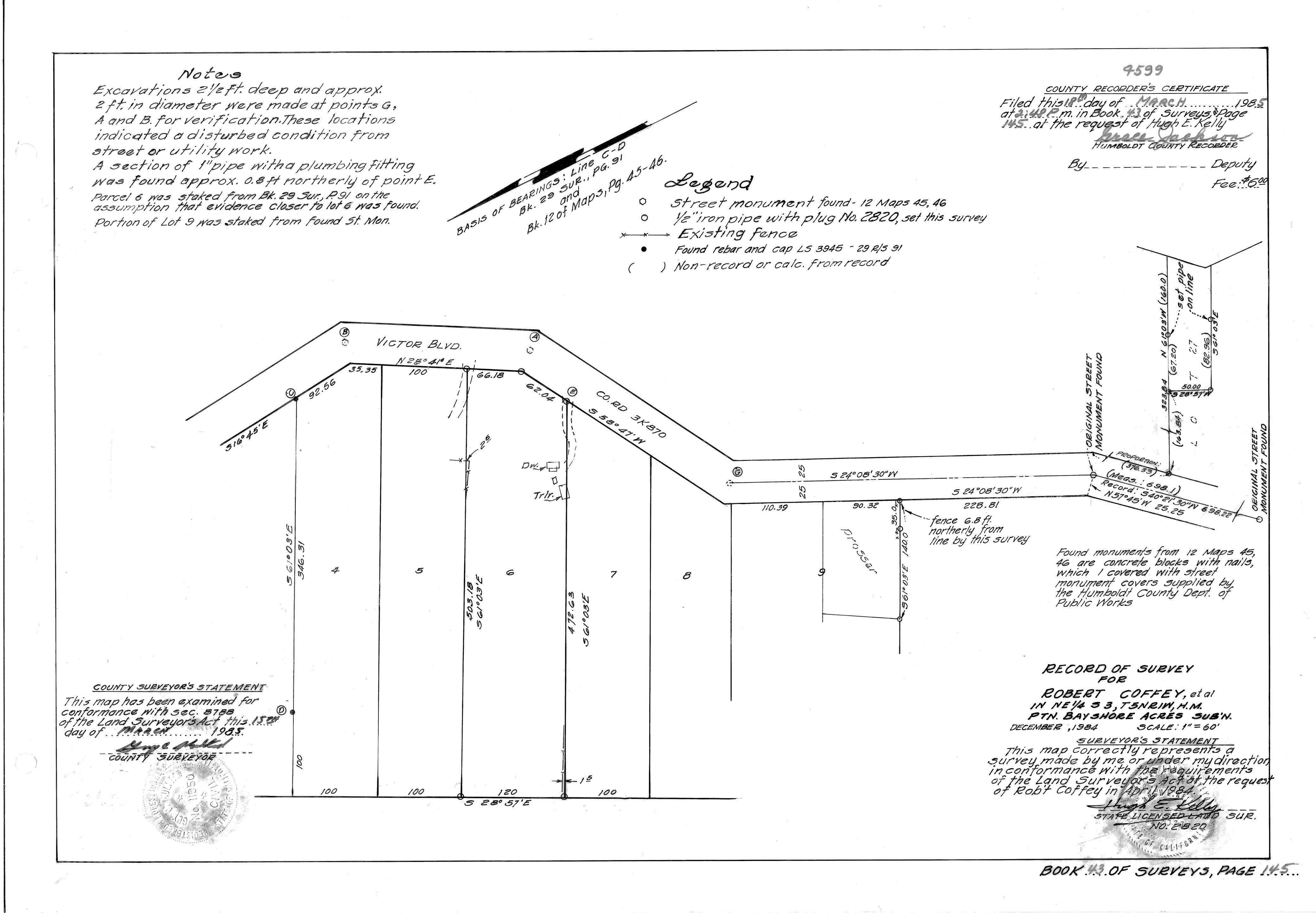 Book 43 Page 145 of Map Type RS