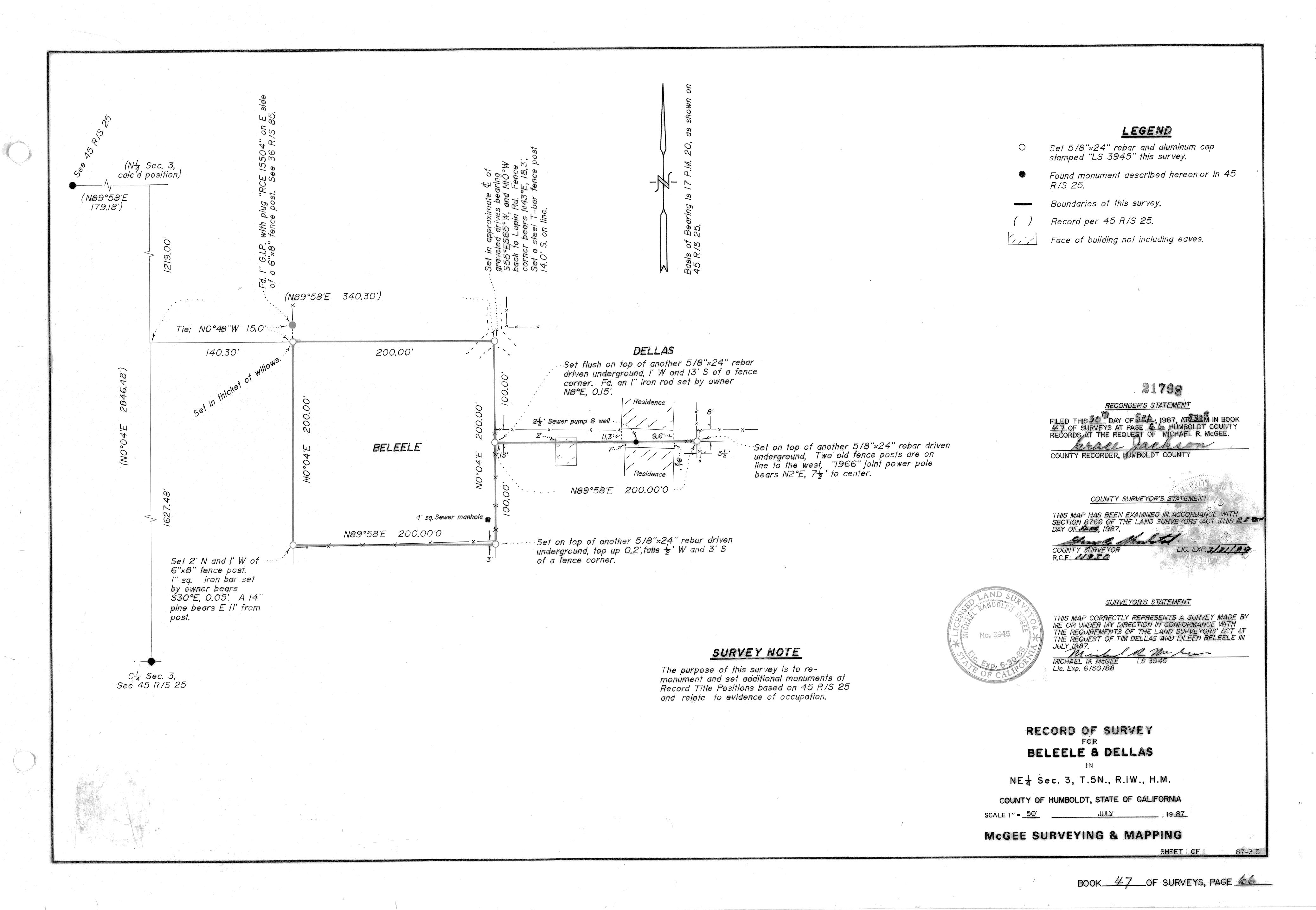 Book 47 Page 66 of Map Type RS