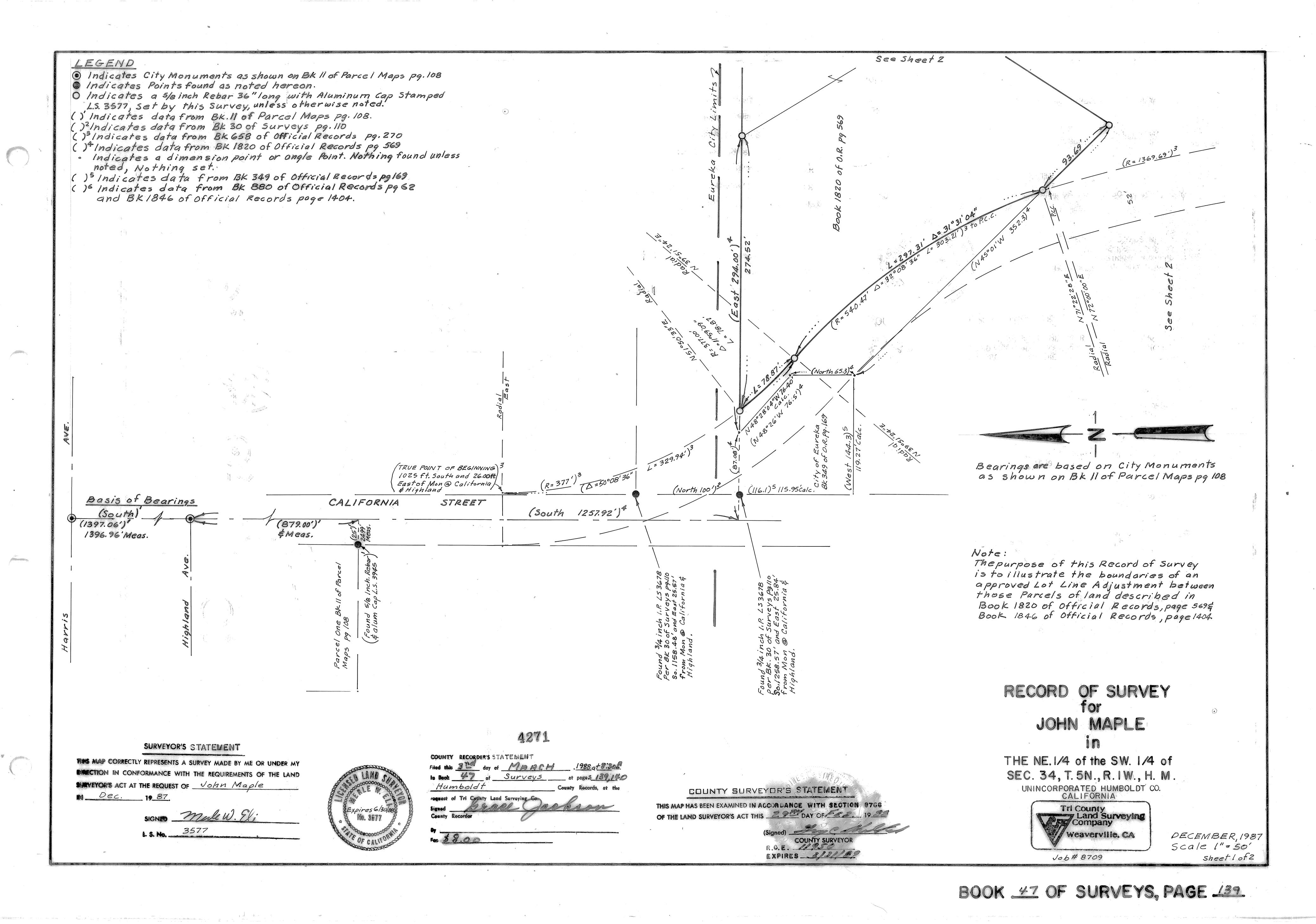 Book 47 Page 139 of Map Type RS
