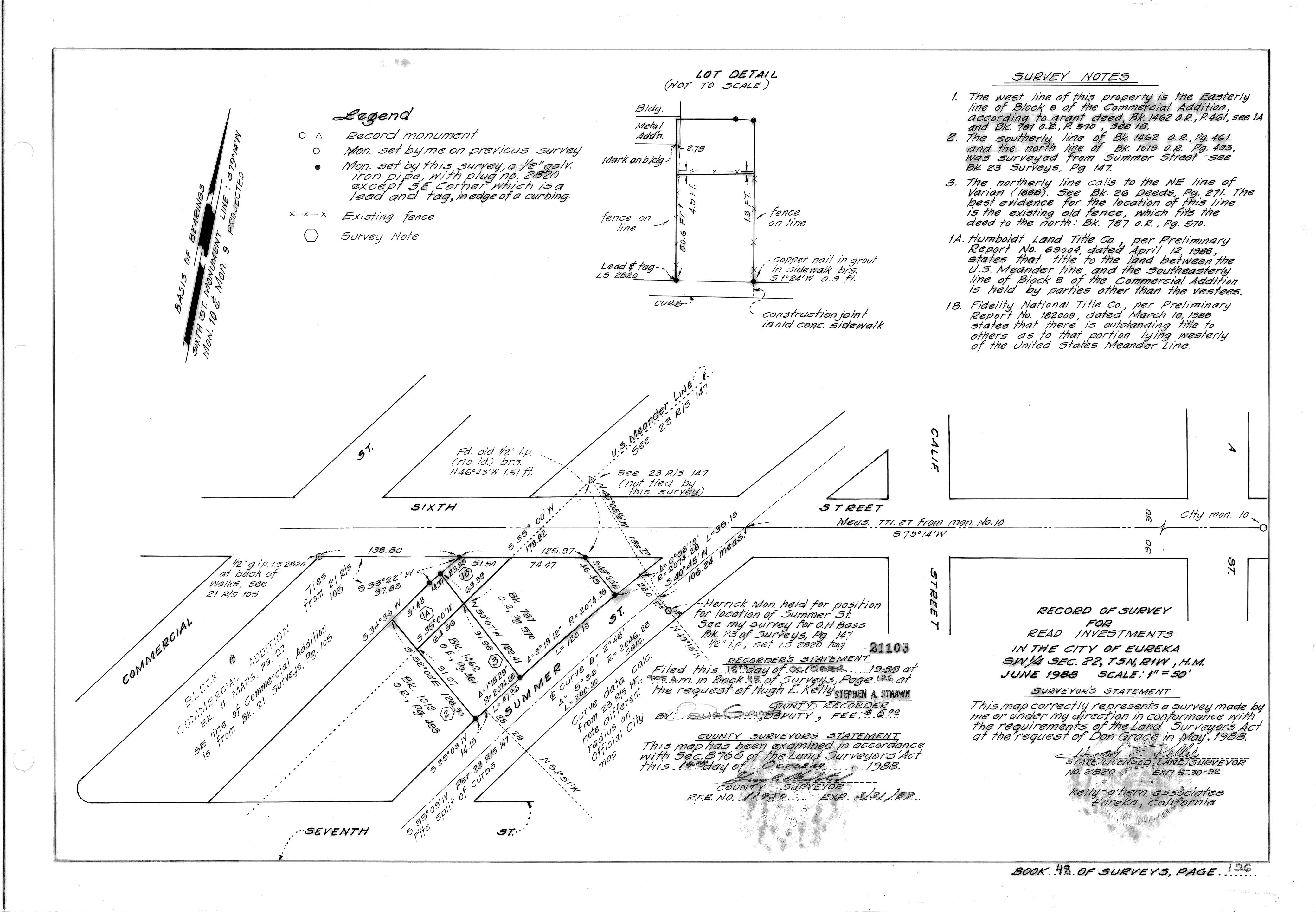 Book 48 Page 126 of Map Type RS