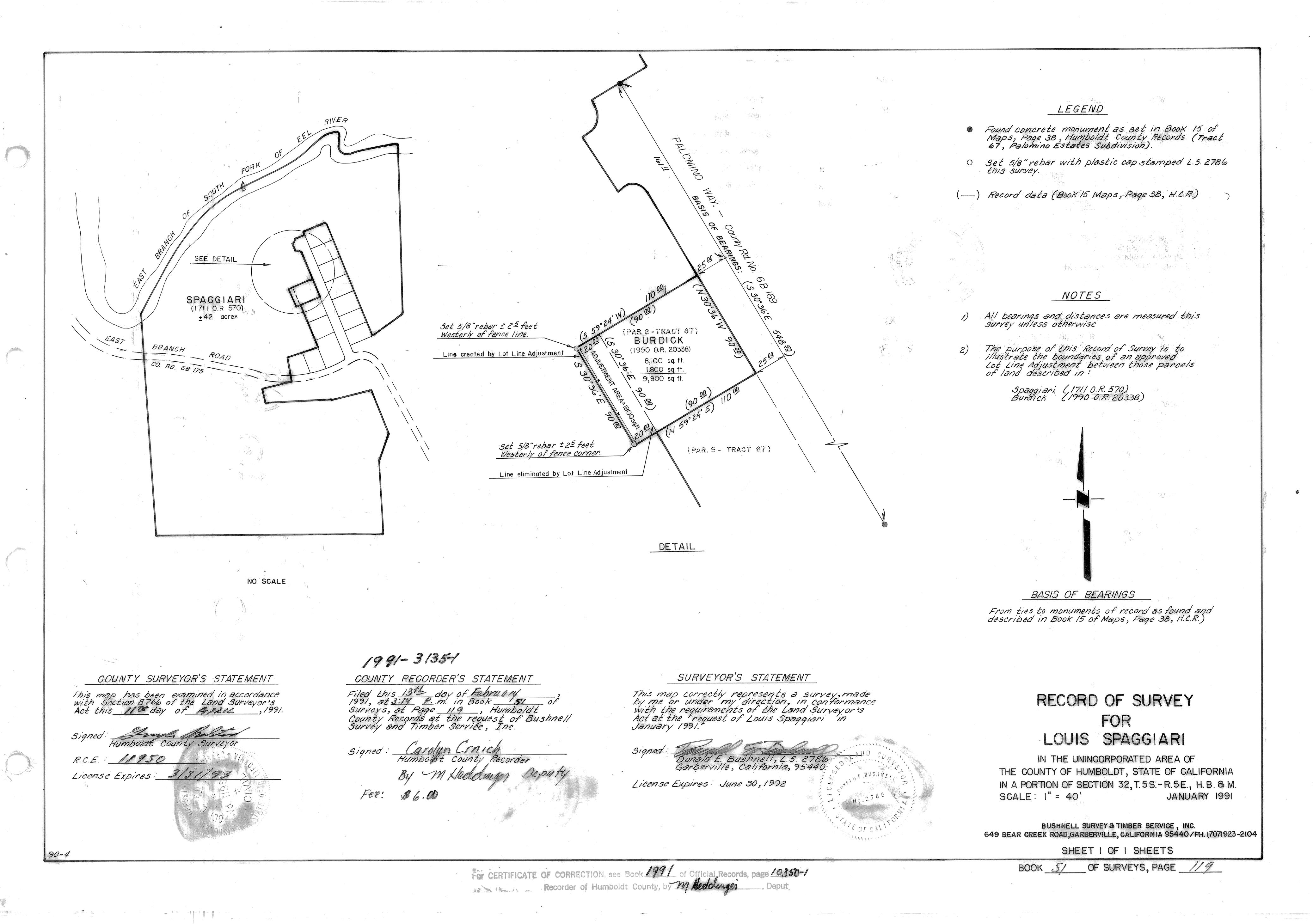 Book 51 Page 119 of Map Type RS