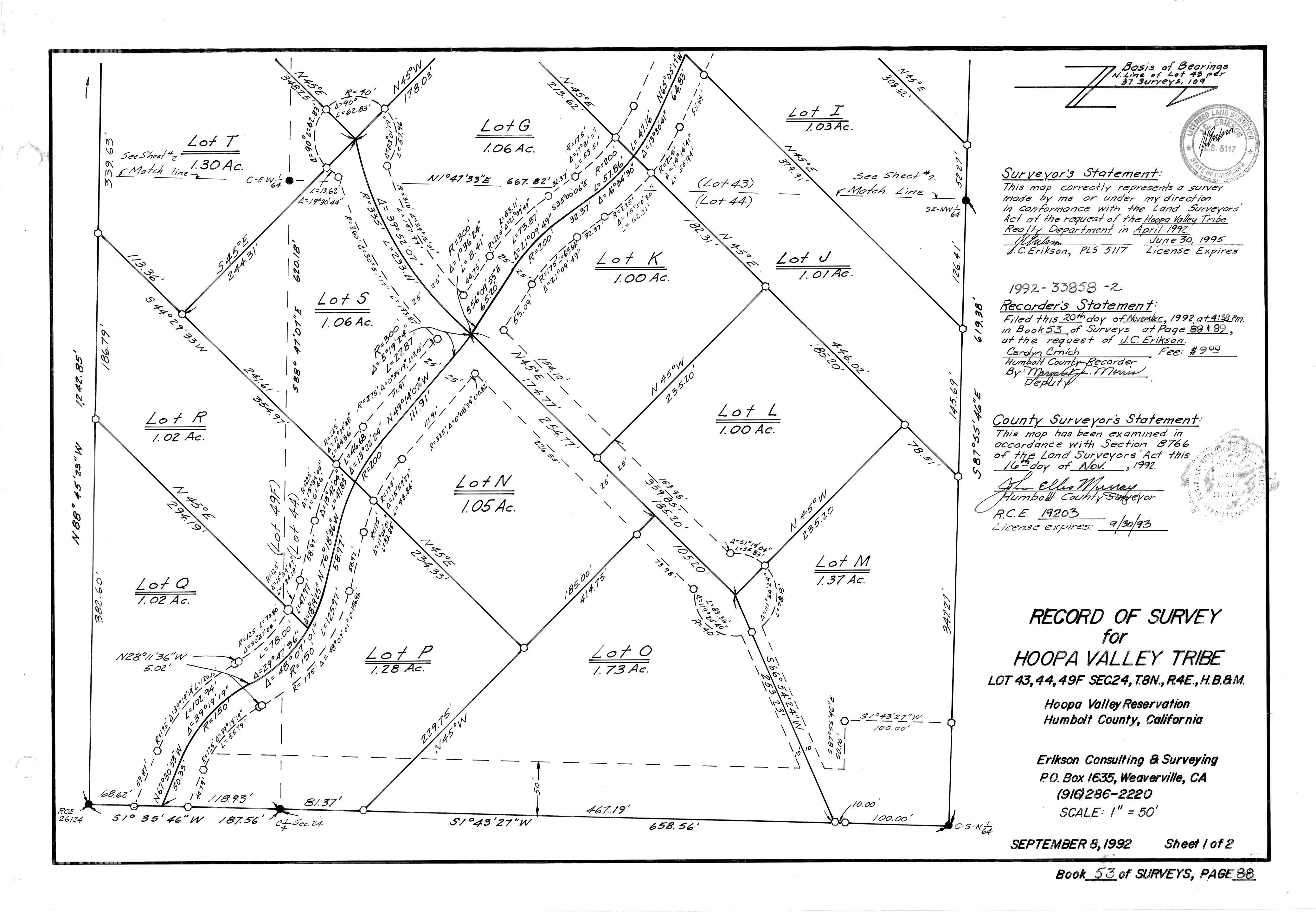 Book 53 Page 88 of Map Type RS