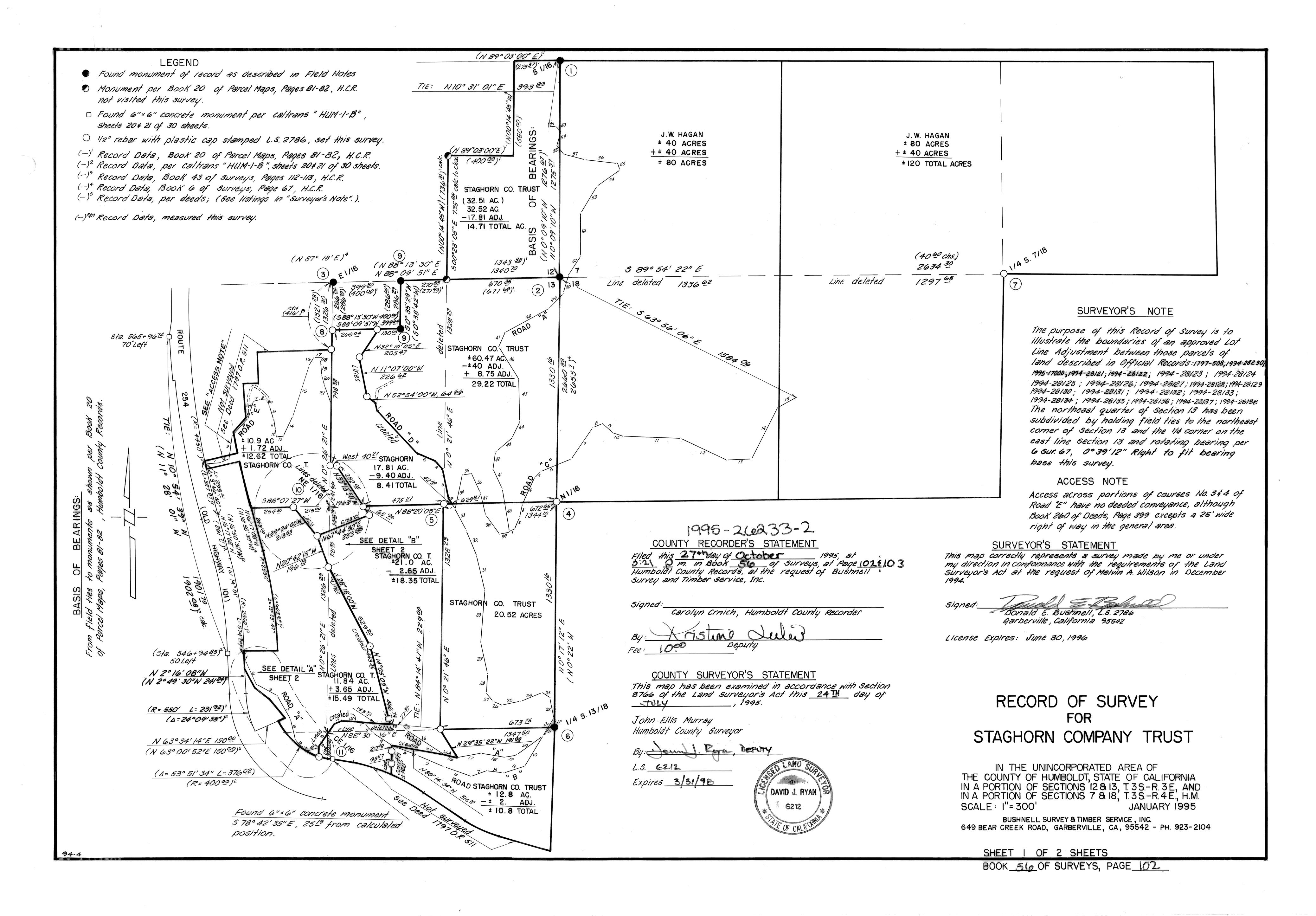 Book 56 Page 102 of Map Type RS