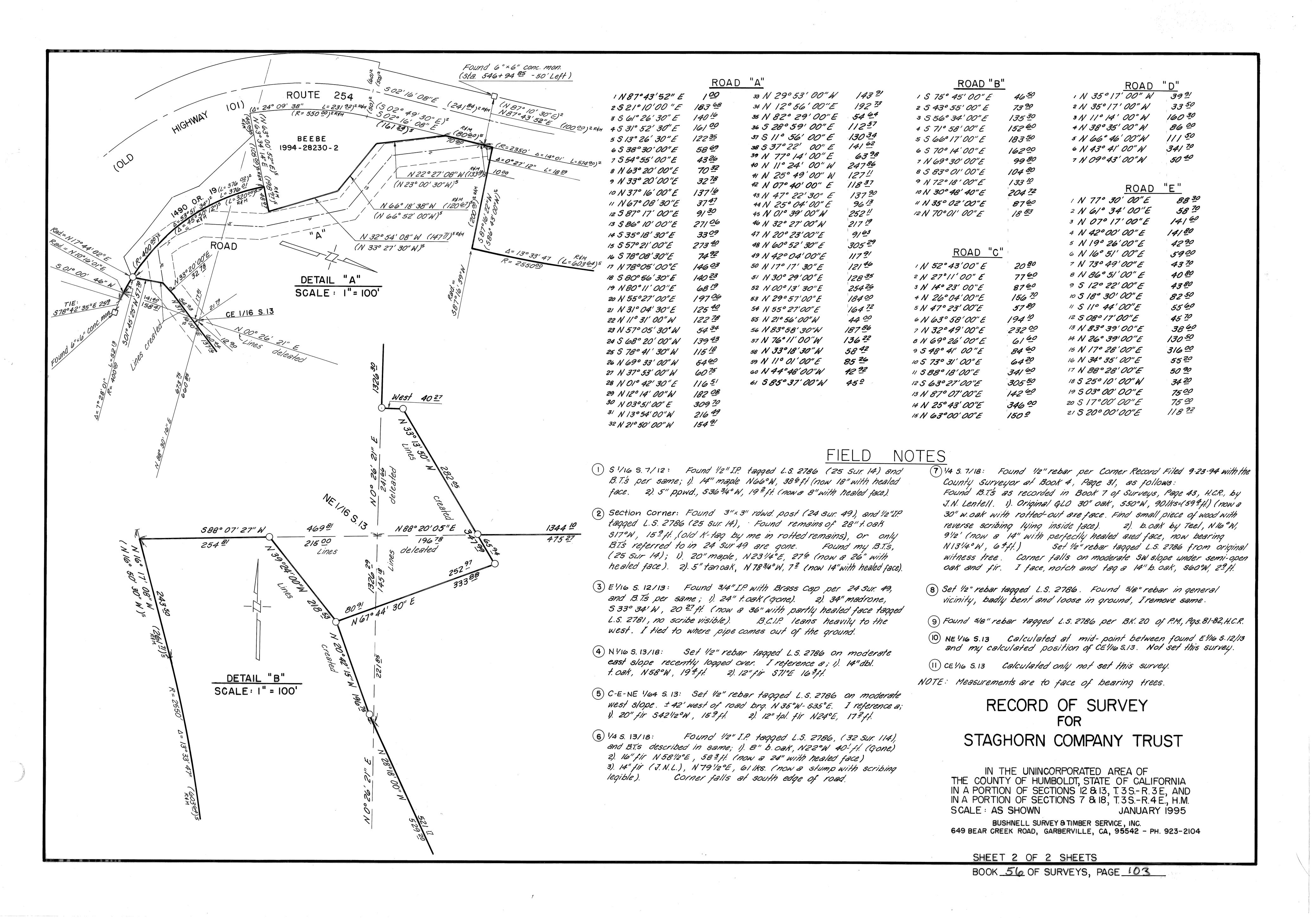 Book 56 Page 103 of Map Type RS