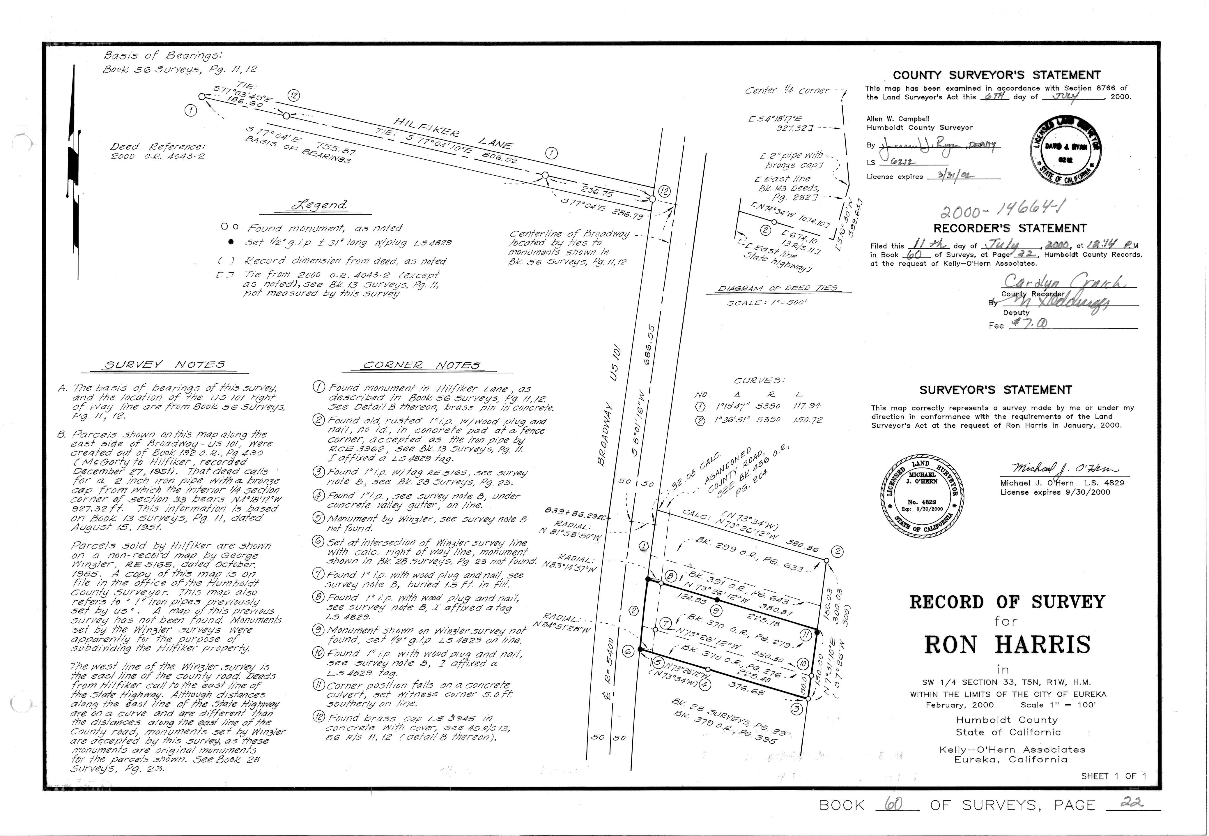 Book 60 Page 22 of Map Type RS