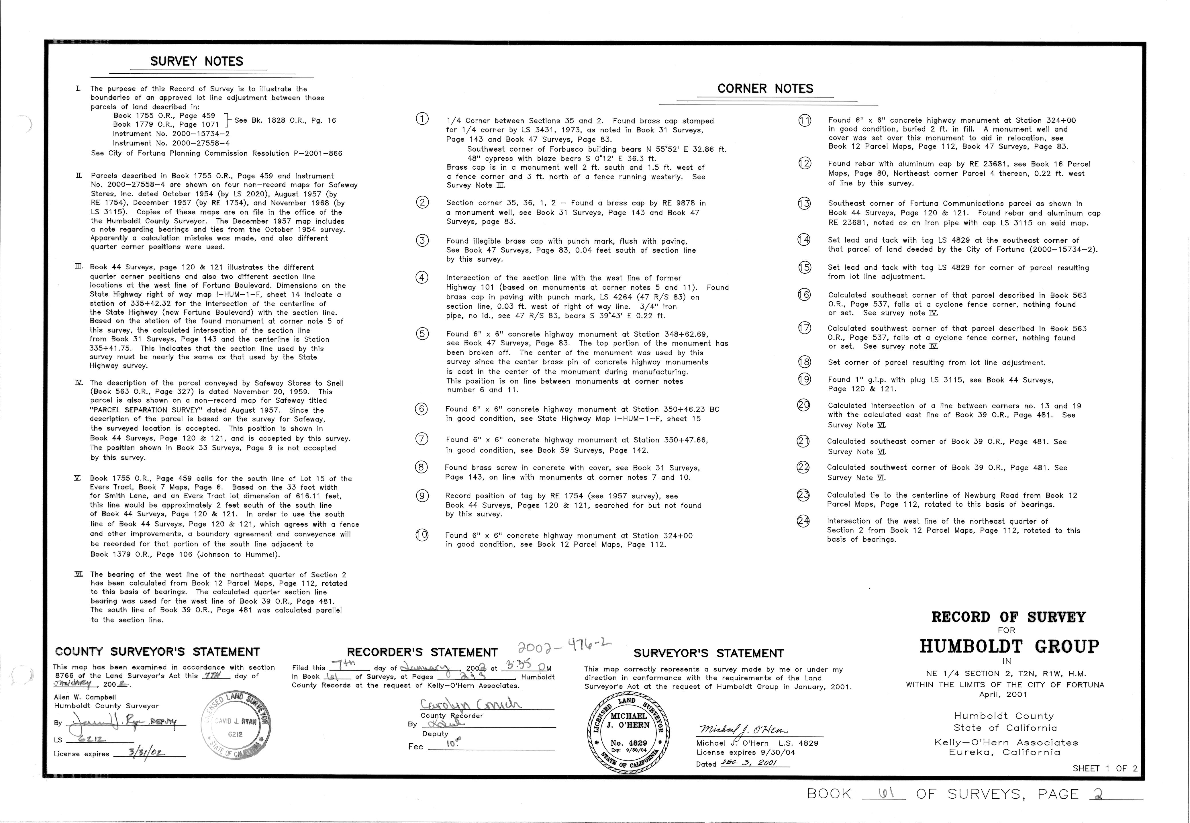 Book 61 Page 2 of Map Type RS