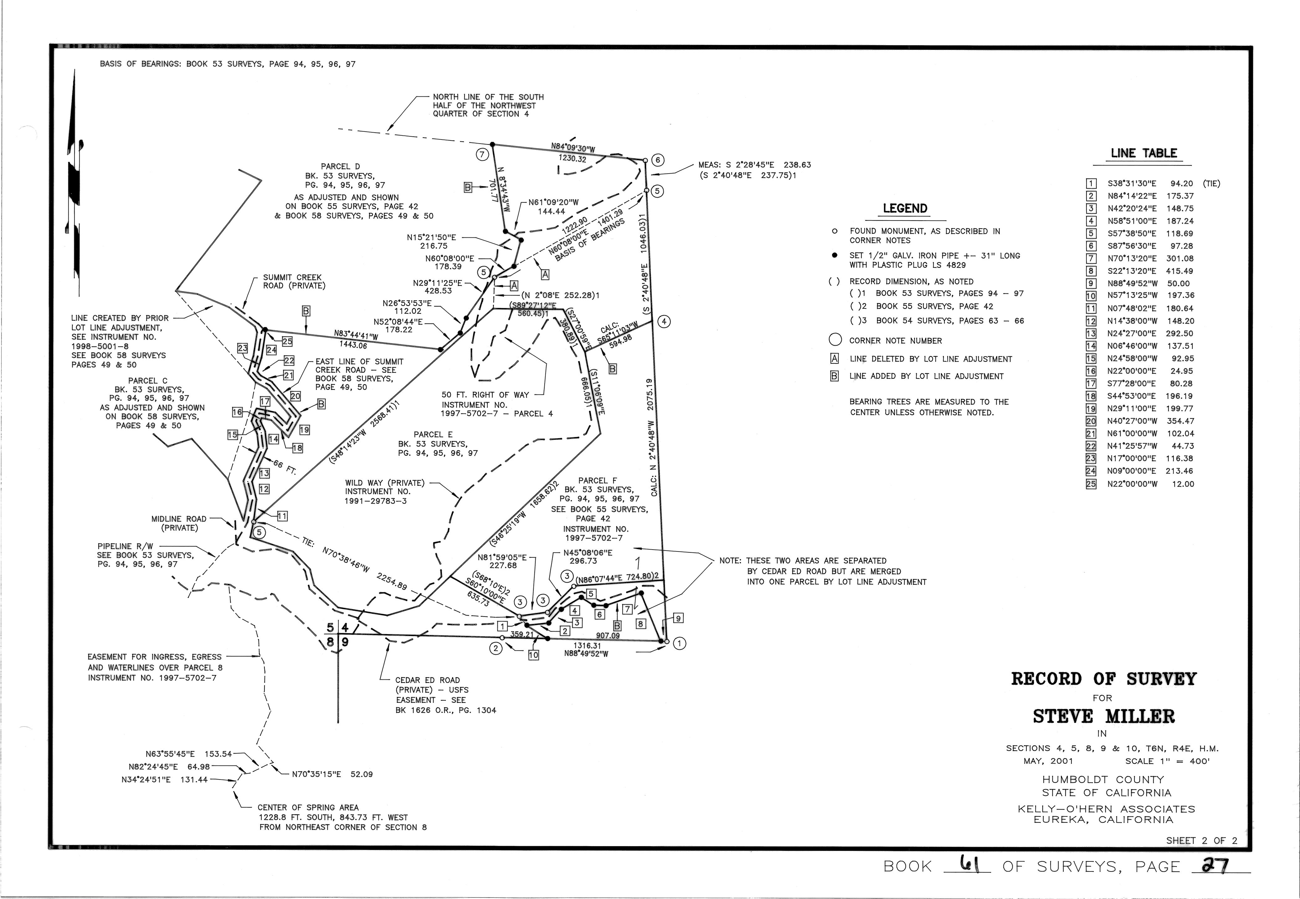 Book 61 Page 27 of Map Type RS