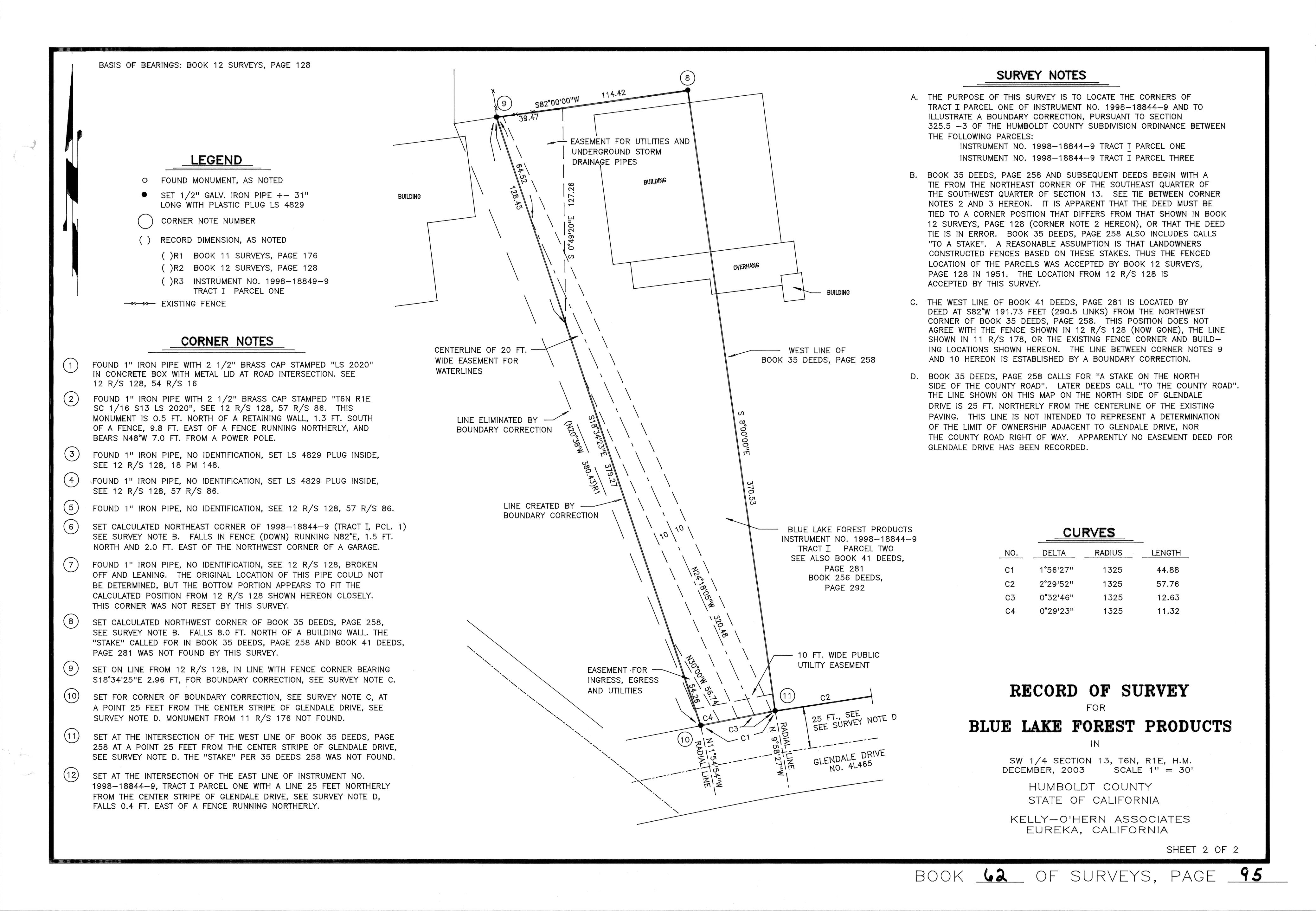 Book 62 Page 95 of Map Type RS