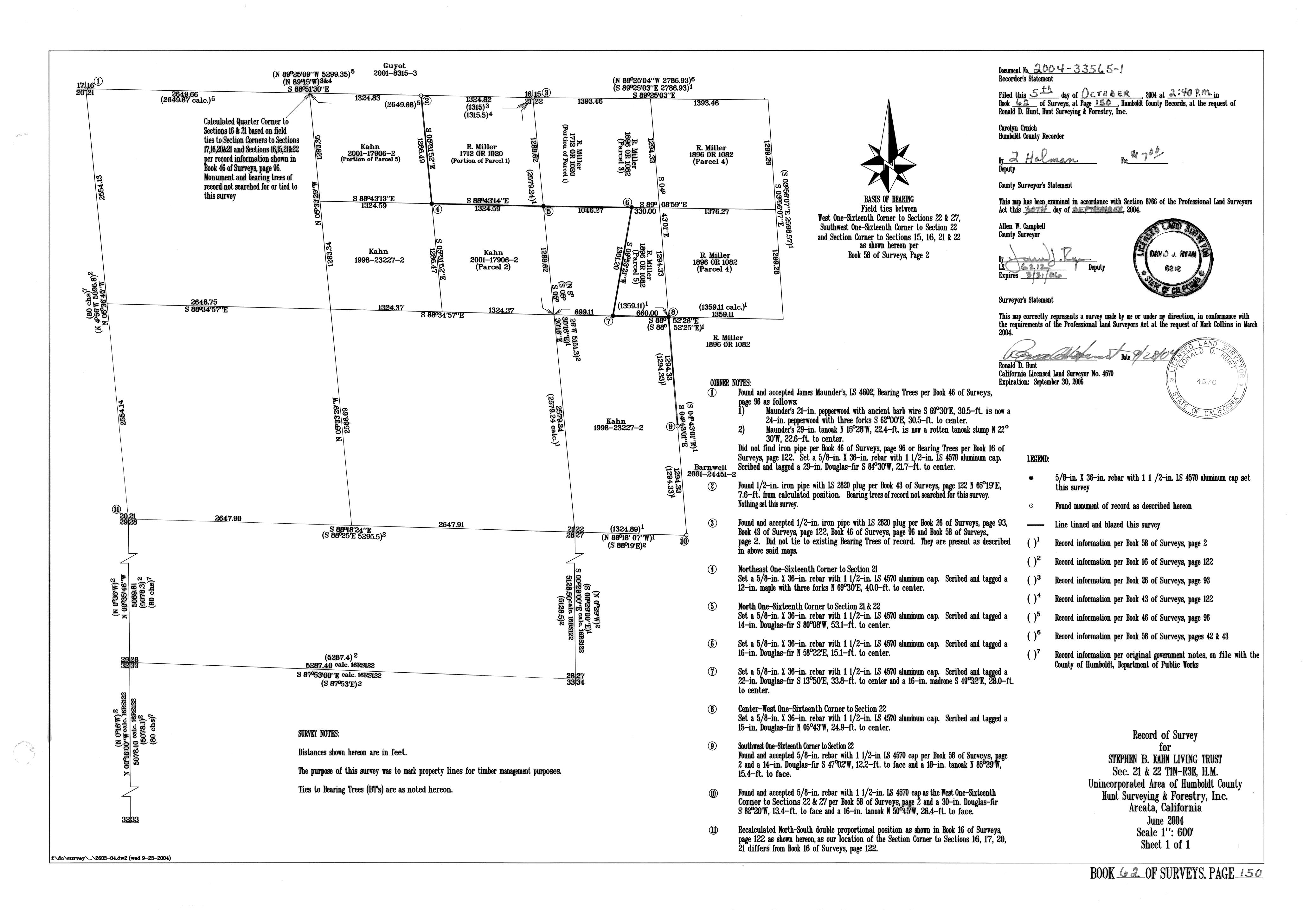 Book 62 Page 150 of Map Type RS