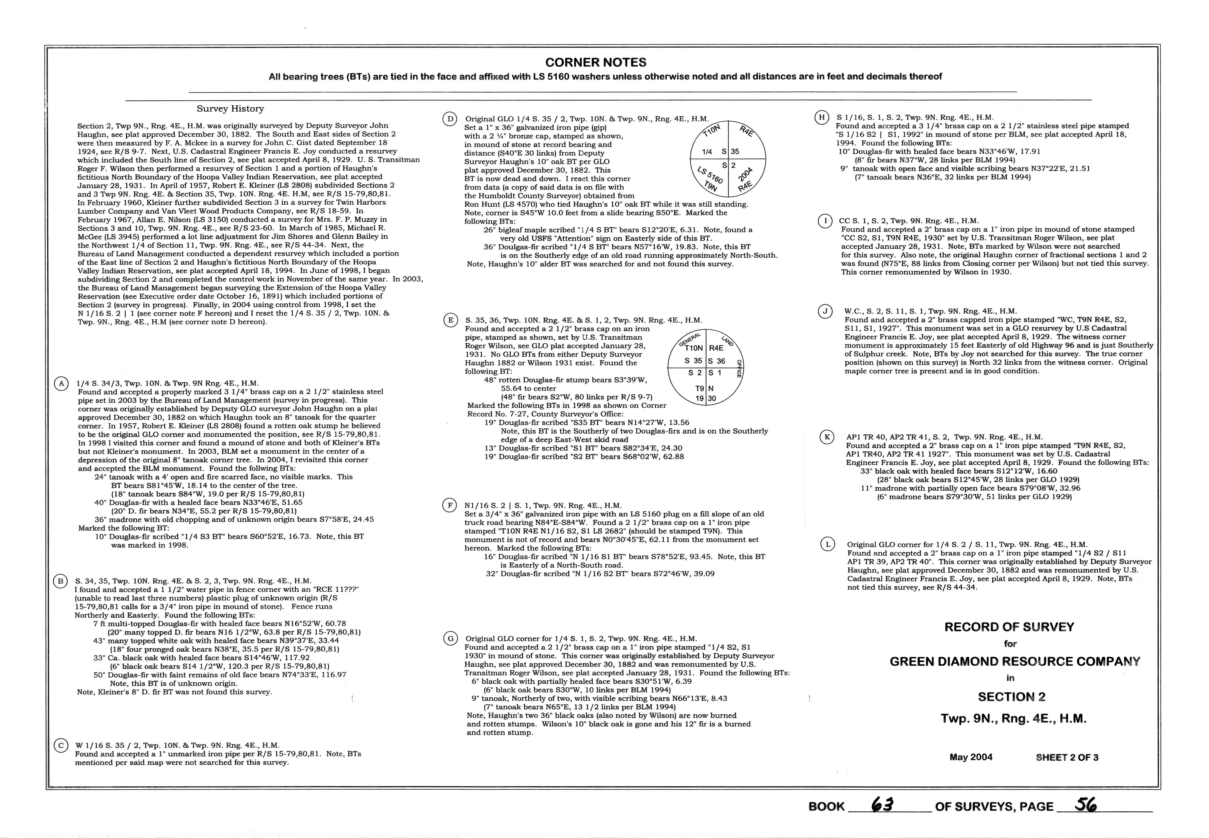 Book 63 Page 56 of Map Type RS