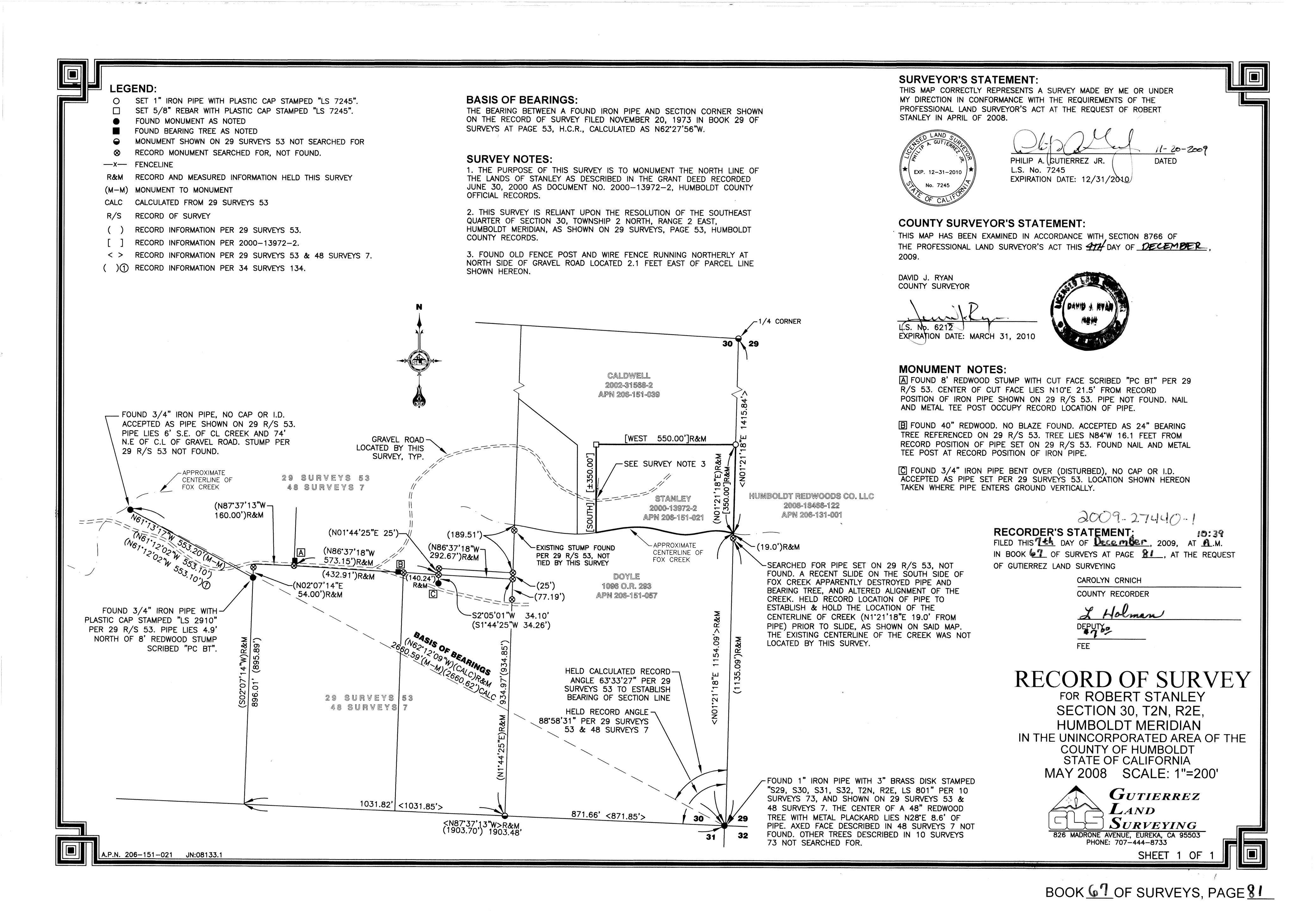 Book 67 Page 81 of Map Type RS