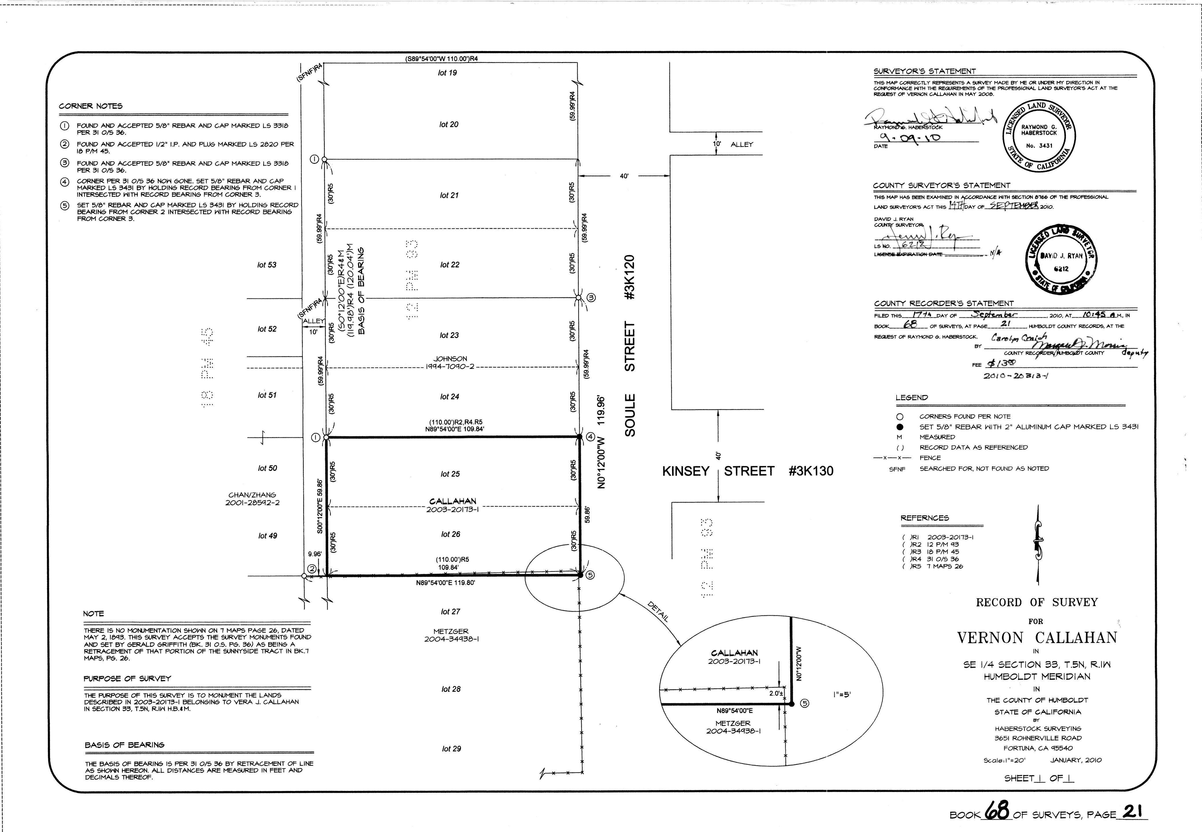 Book 68 Page 21 of Map Type RS