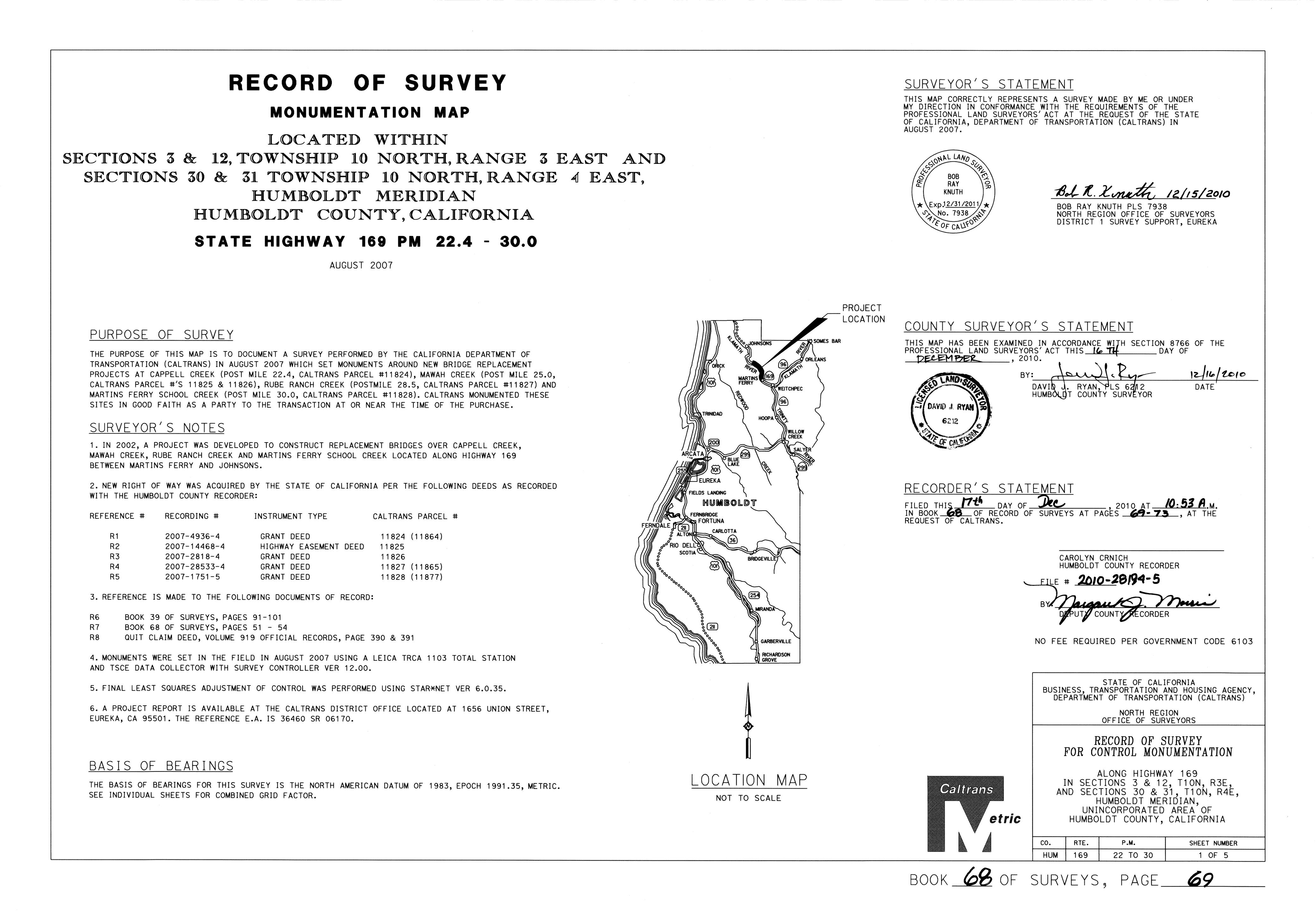 Book 68 Page 69 of Map Type RS