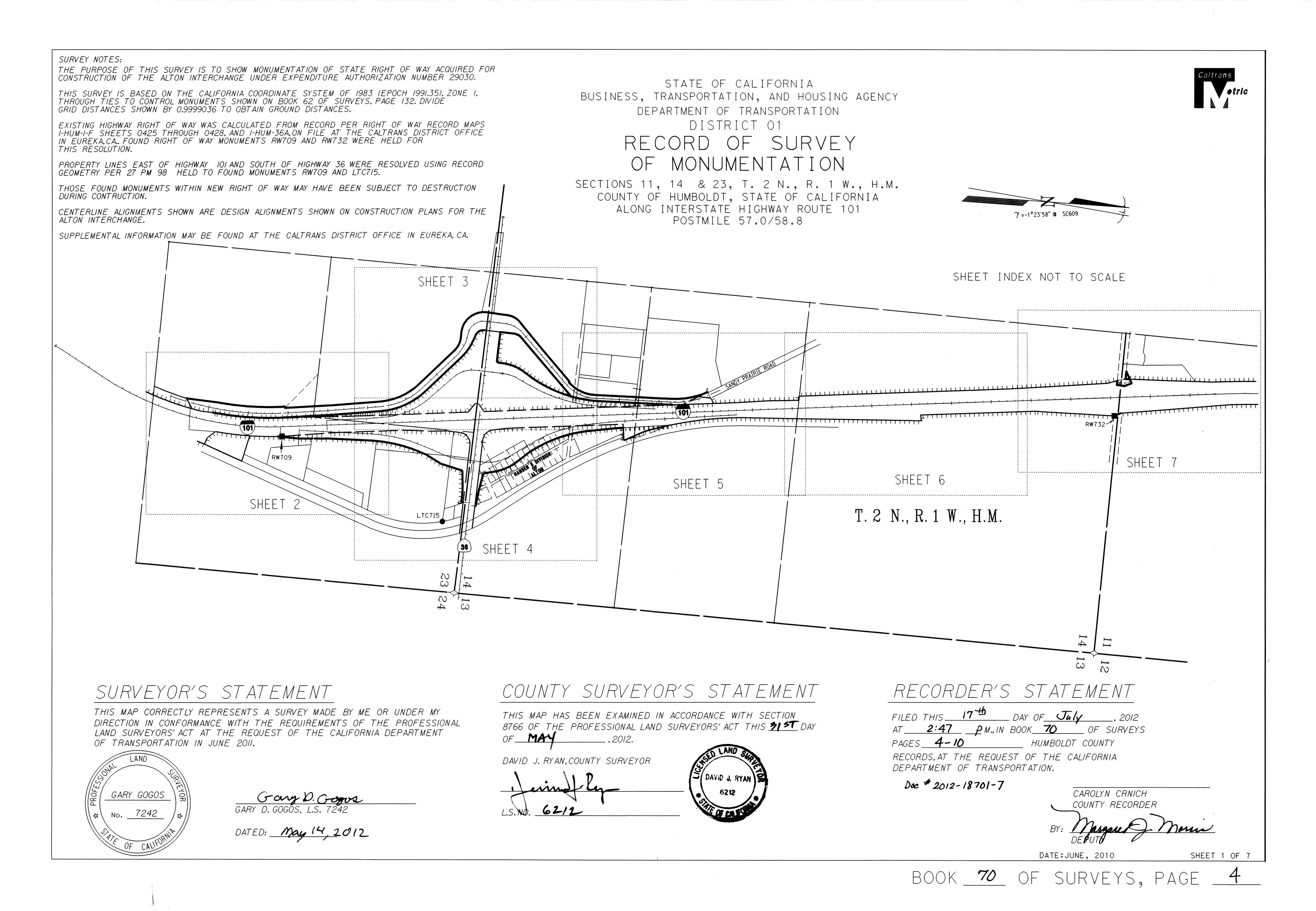 Book 70 Page 4 of Map Type RS