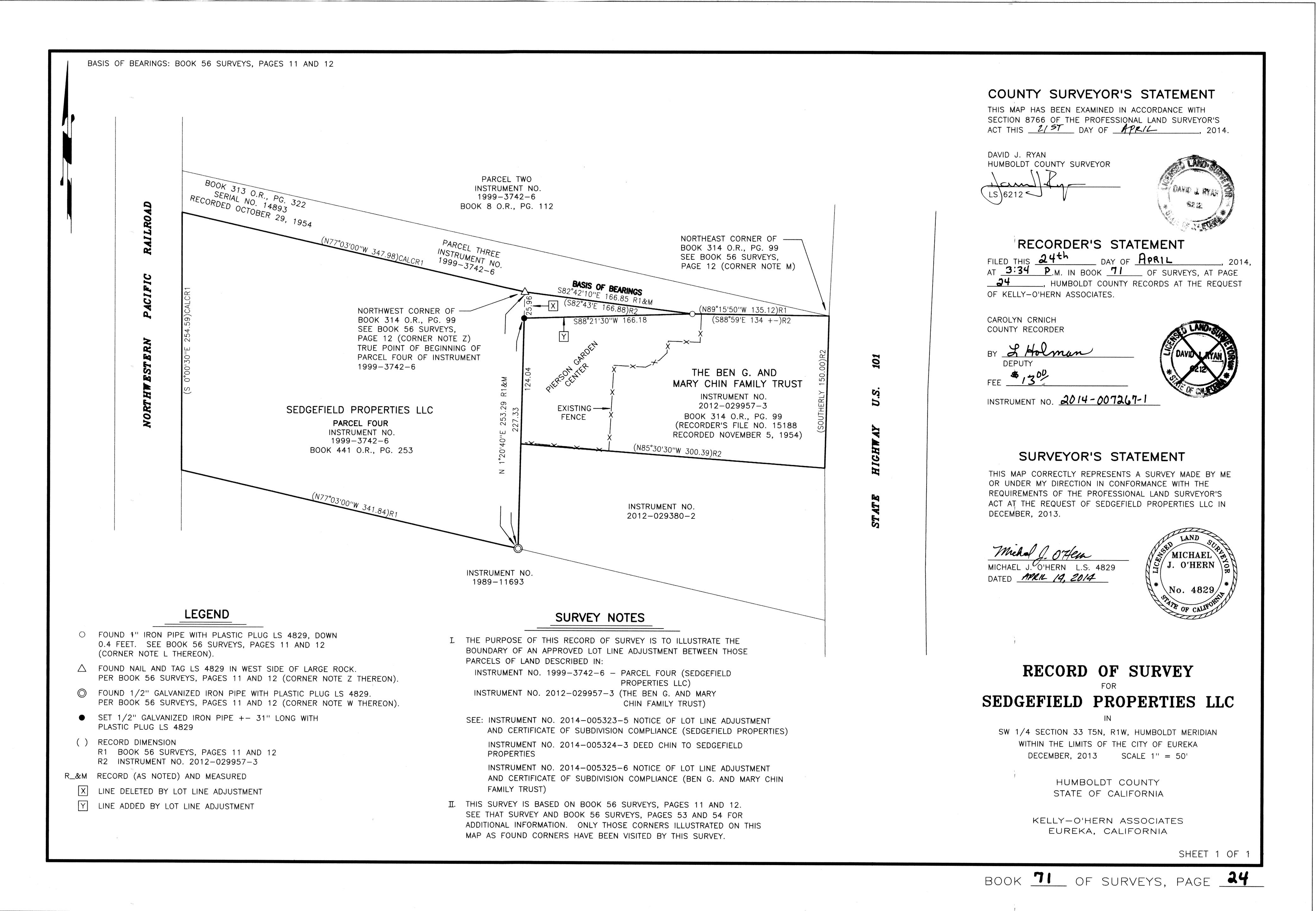 Book 71 Page 24 of Map Type RS