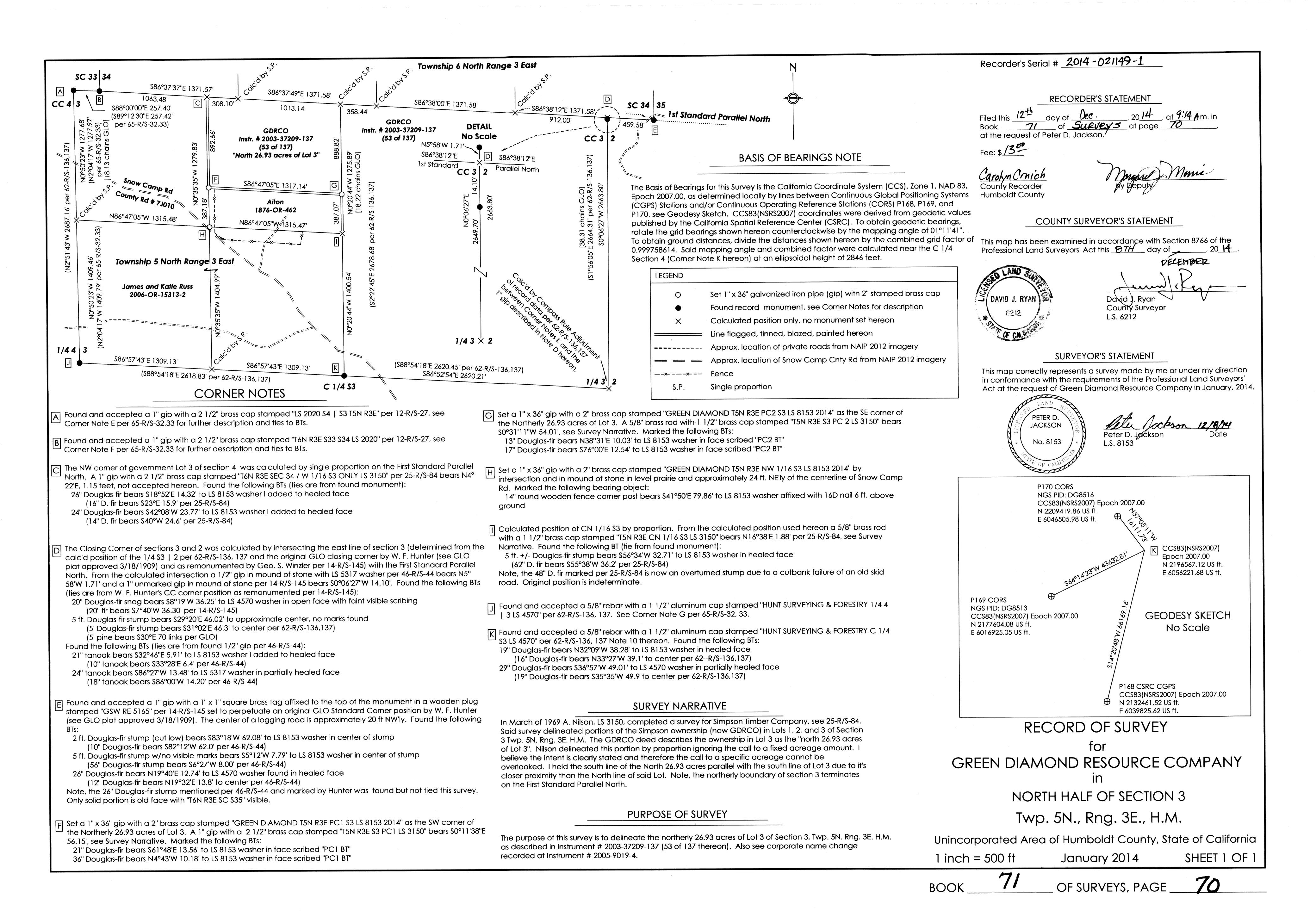 Book 71 Page 70 of Map Type RS