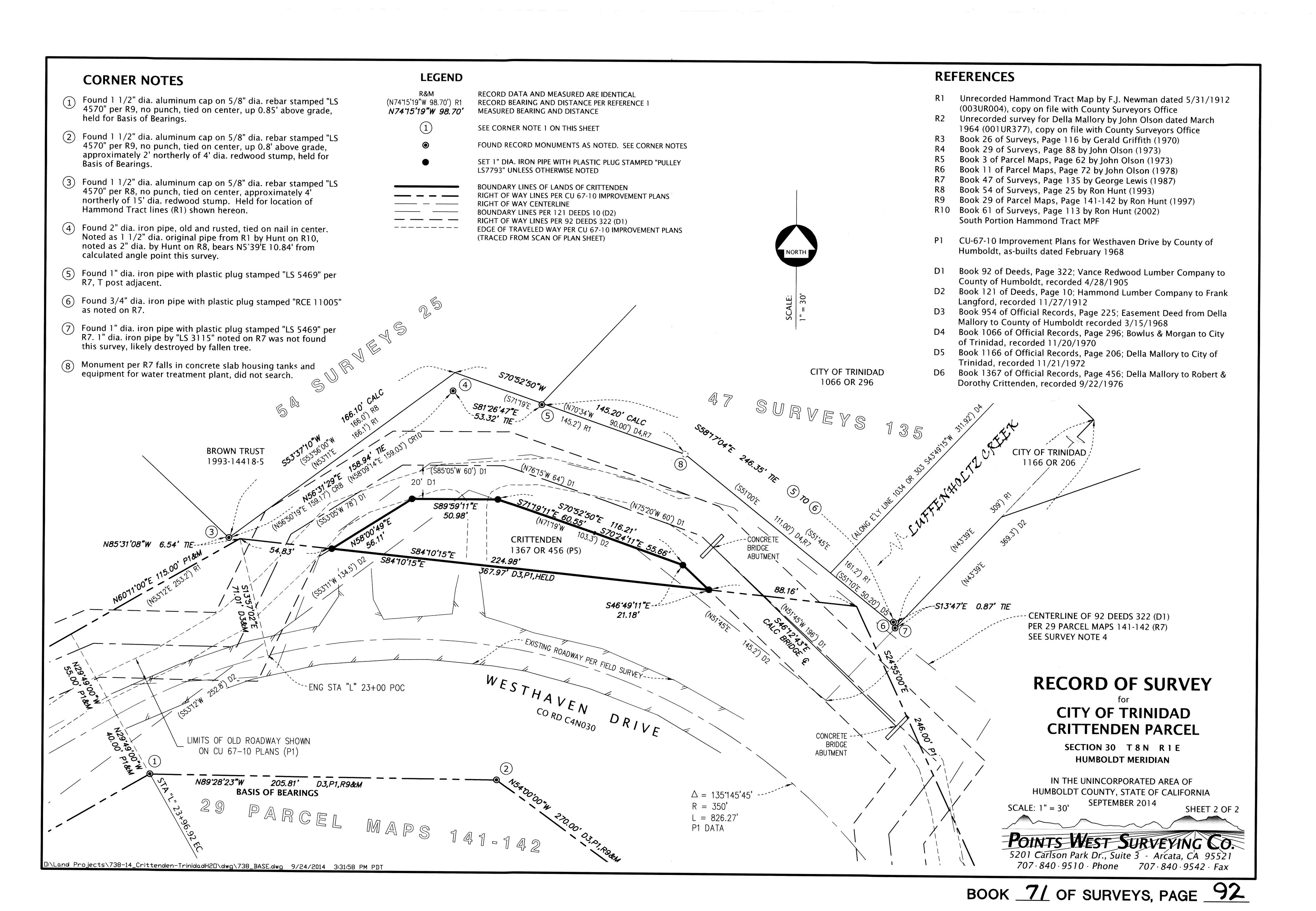 Book 71 Page 92 of Map Type RS