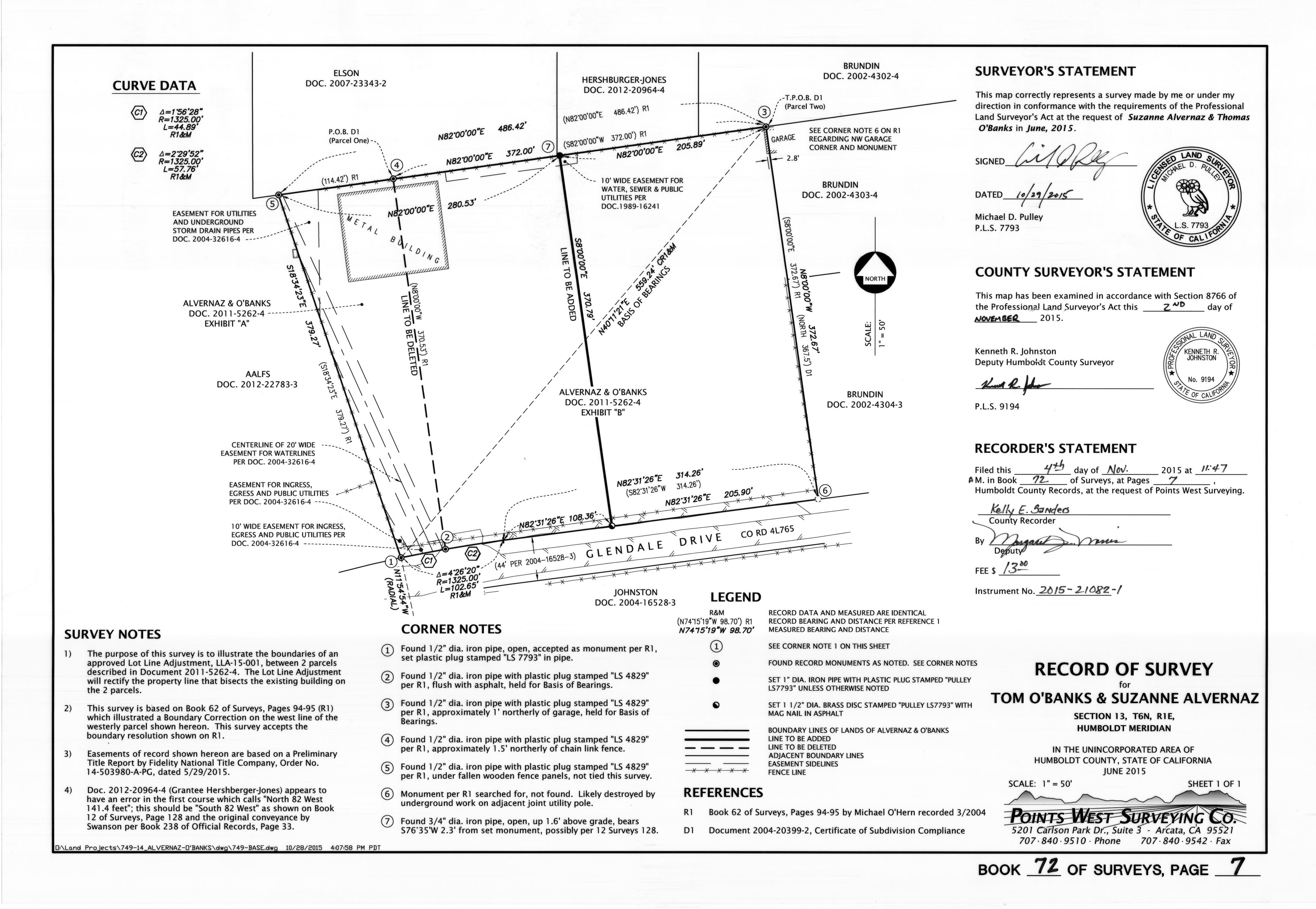 Book 72 Page 7 of Map Type RS