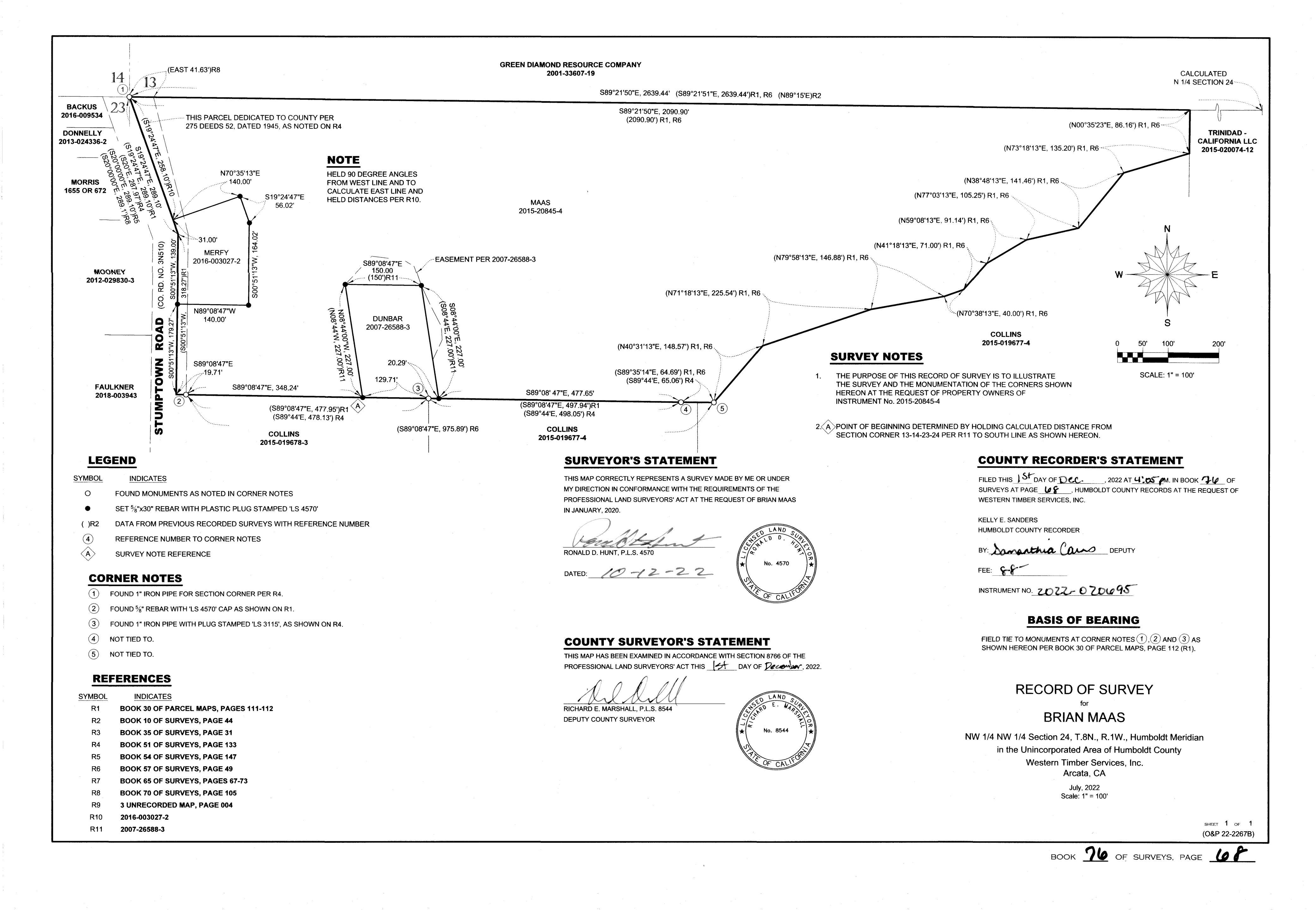 Book 76 Page 68 of Map Type RS