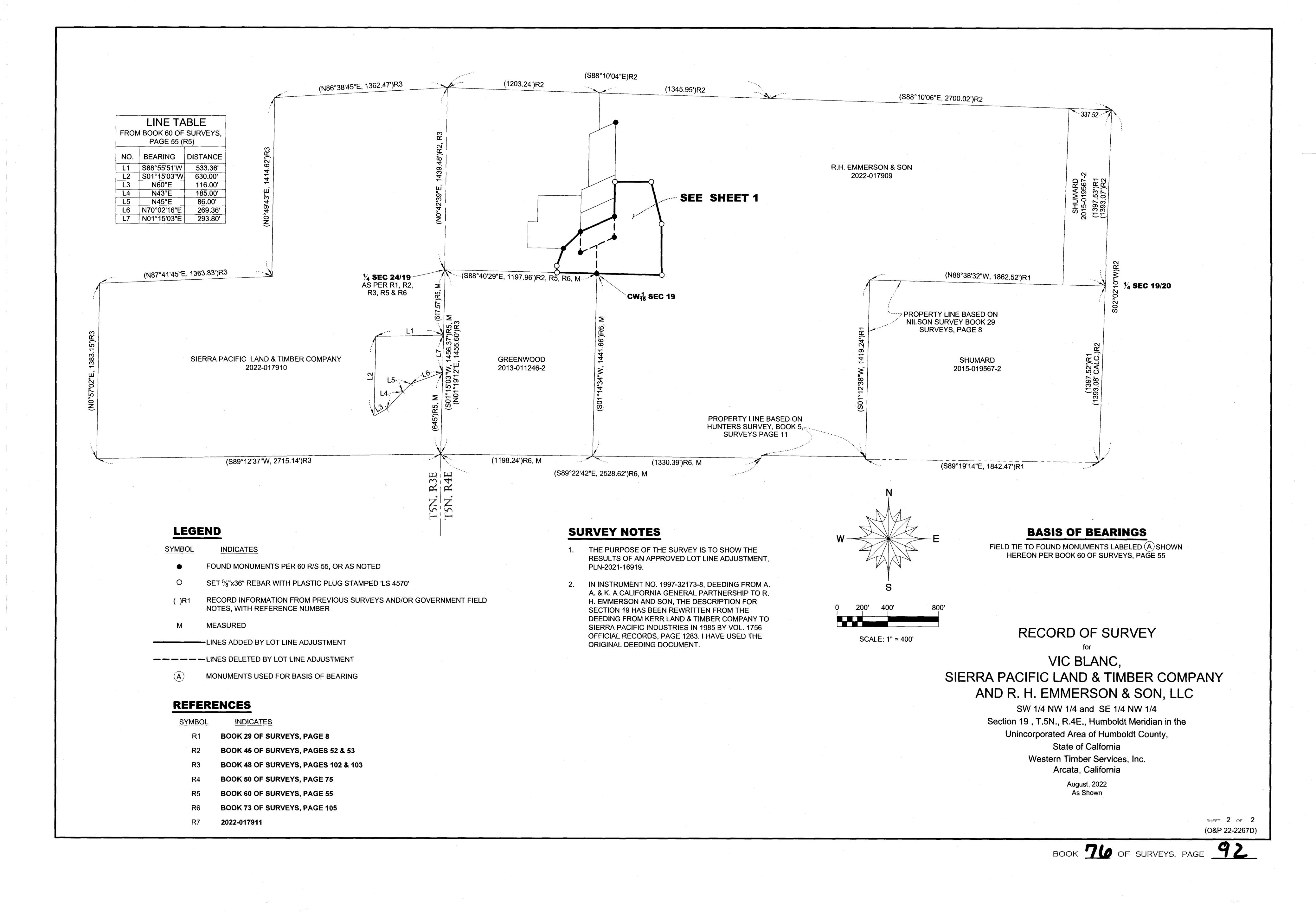 Book 76 Page 92 of Map Type RS