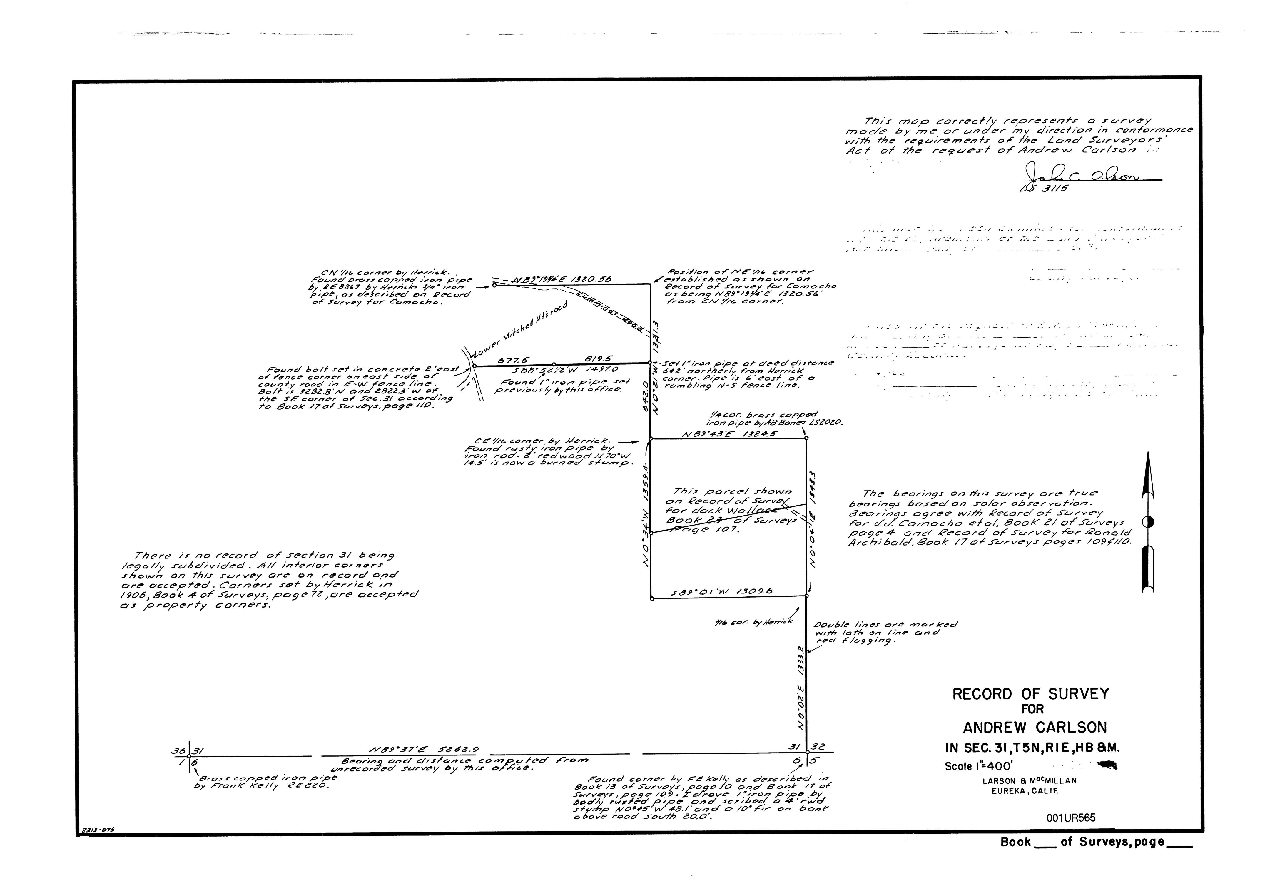 Book 1 Page 565 of Map Type UR