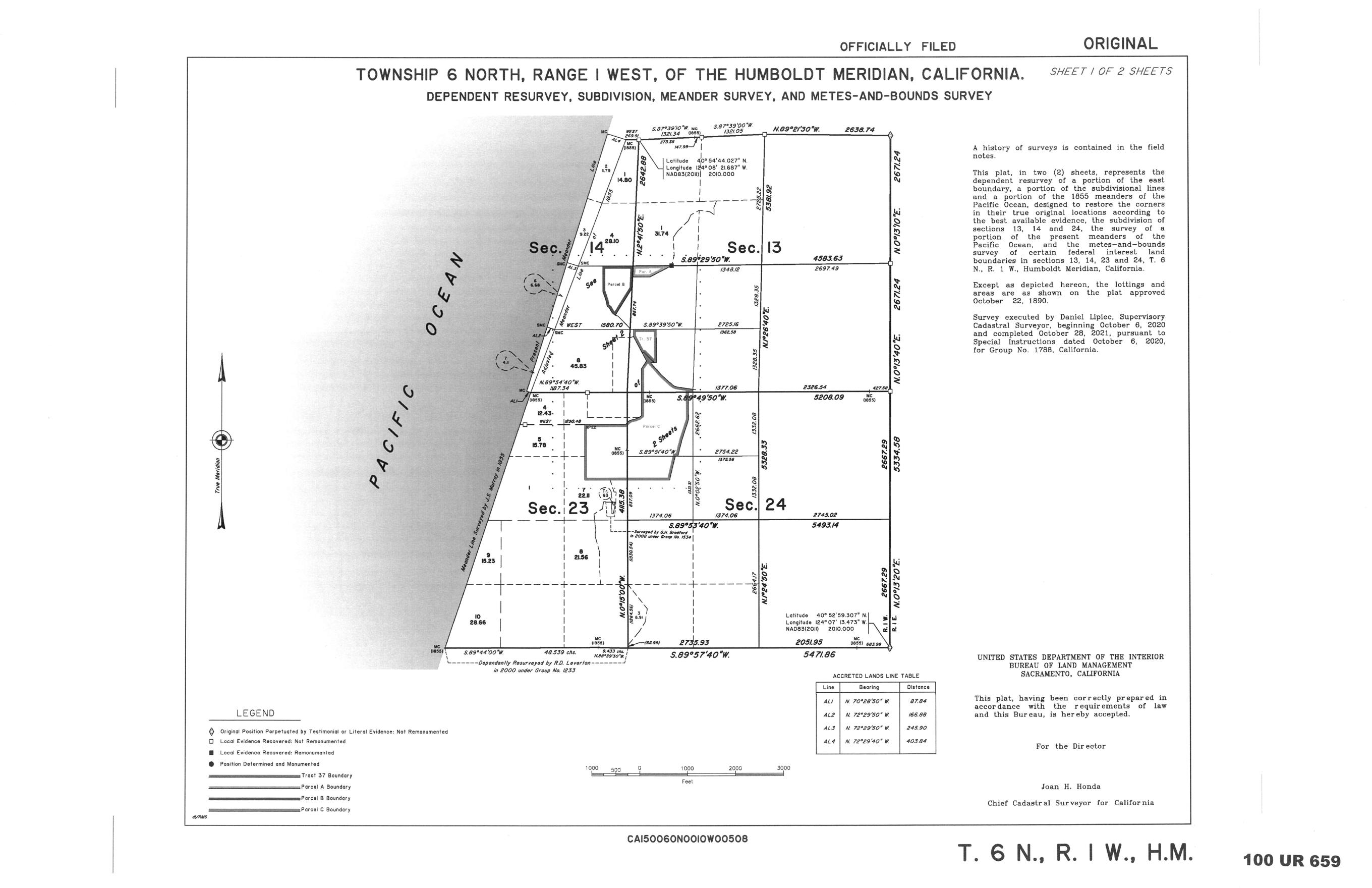 Book 100 Page 659 of Map Type UR